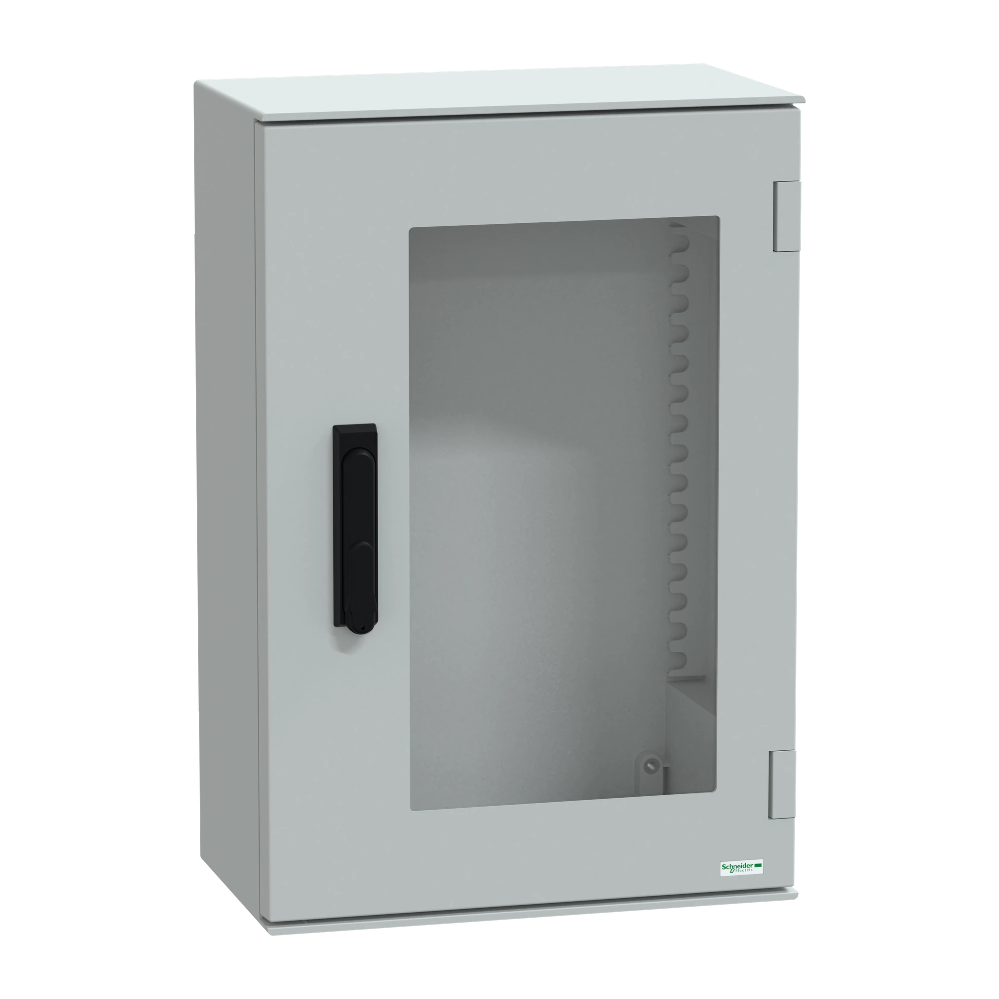 Schneider Electric NSYPLM64TVG Polyester Enclosure PLM Wall Mounting, without MP H647xB436xT250mm IP66, Transp. Door 3-Pt. Locking (img_001)