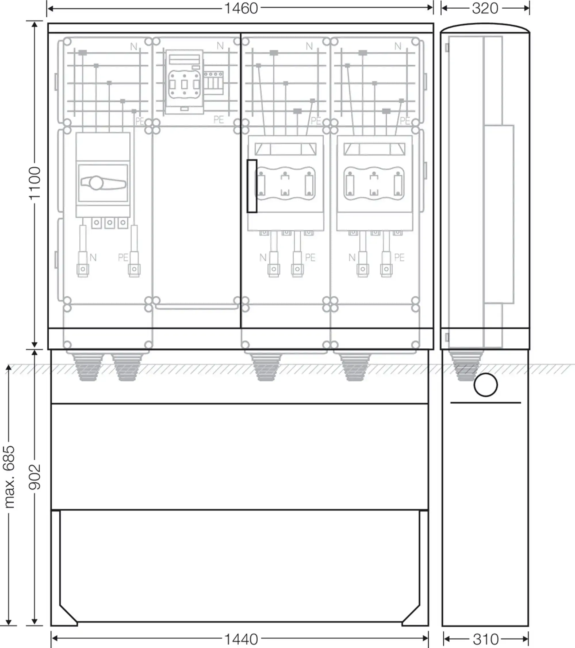 Hensel 65000248 Ladeverteiler für bis zu 2 Ladepunkte à 200 kW Mi EV 200kW 2011 (img_003) Hensel 65000248 Ladeverteiler für bis zu 2 Ladepunkte à 200 kW Mi EV 200kW 2011 (img_003)