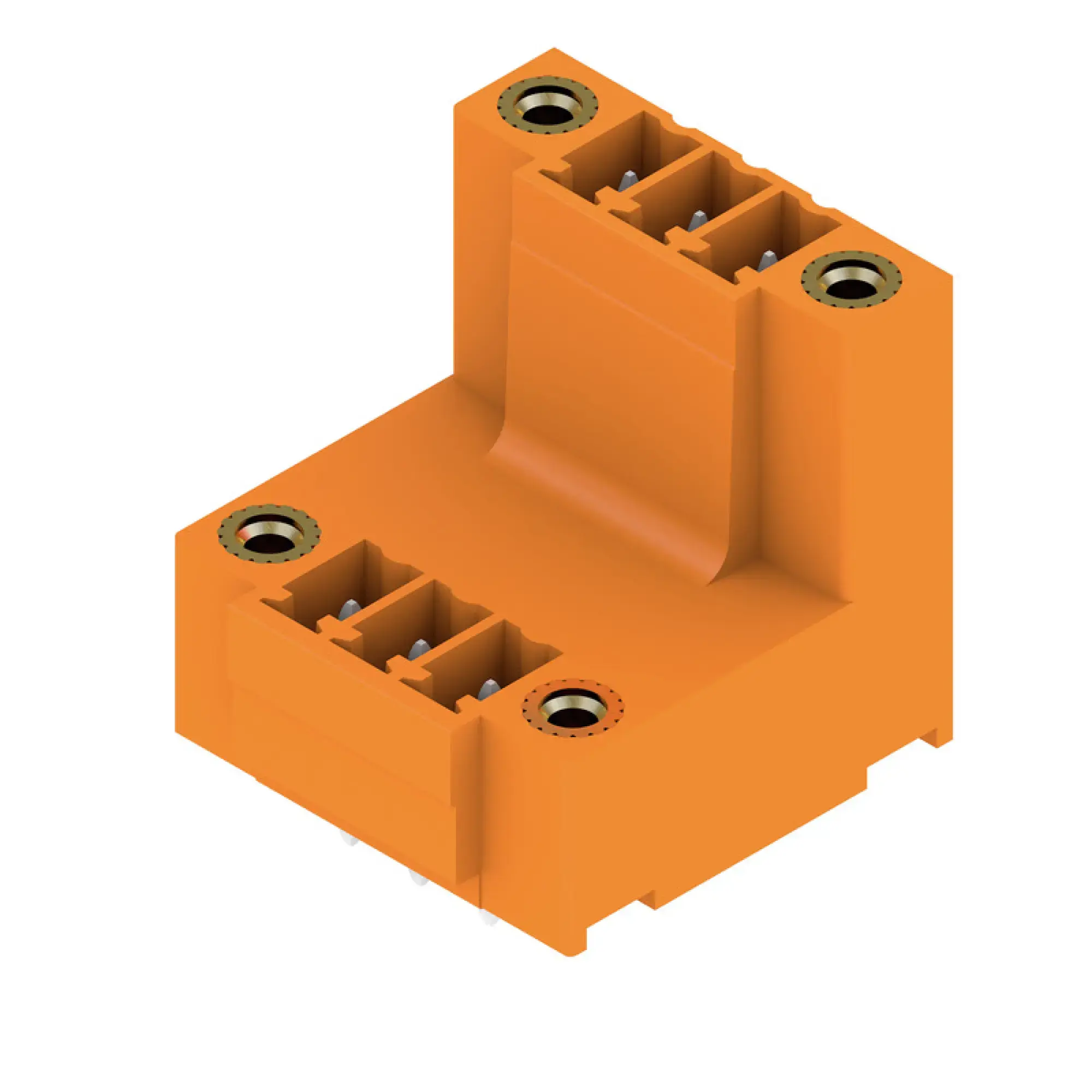 Weidmüller 1034990000 PCB connector (board connection), 160 V, 17.5 A, Pitch in mm: 3.81, Number of poles: 6, THT solder connection, Box (img_001)