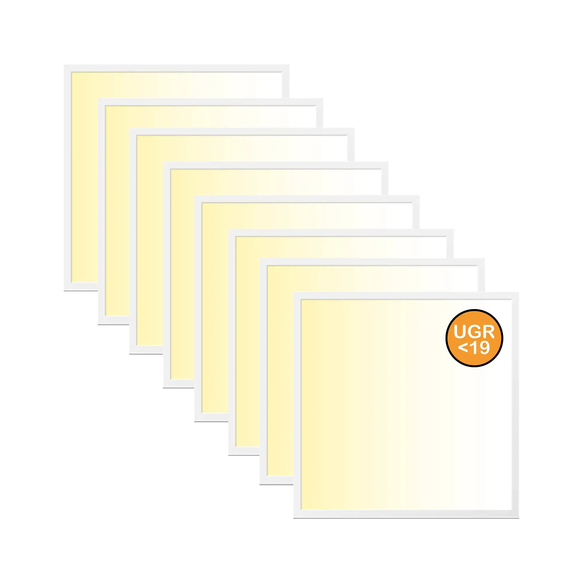 WSU Lights WS000001527-8 8-pack LED Panel, 62x62, warm white 3000K, 40W, 4400lm, UGR