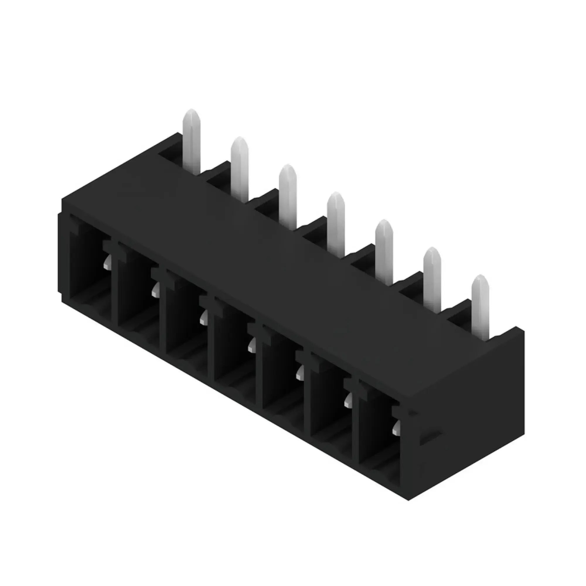 Weidmüller 1037930000 PCB connector (board connection), 160 V, 17.5 A, Pitch in mm: 3.81, Number of poles: 7, THT solder connection, Box (img_001)