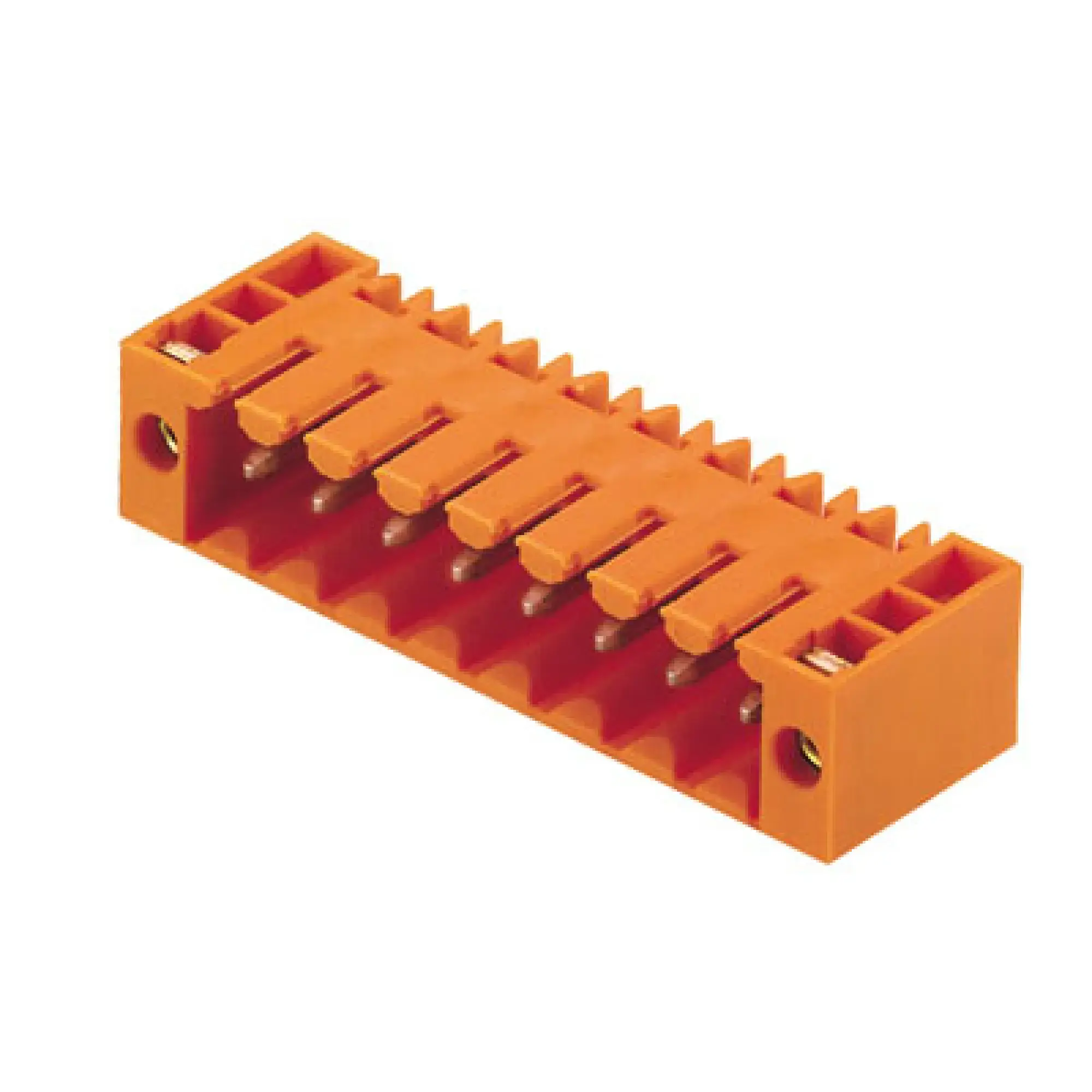 Weidmüller 1607100000 PCB connector (board connection), 160 V, 17 A, Pitch in mm: 3.50, Number of poles: 8, THT solder connection, Box (img_001)