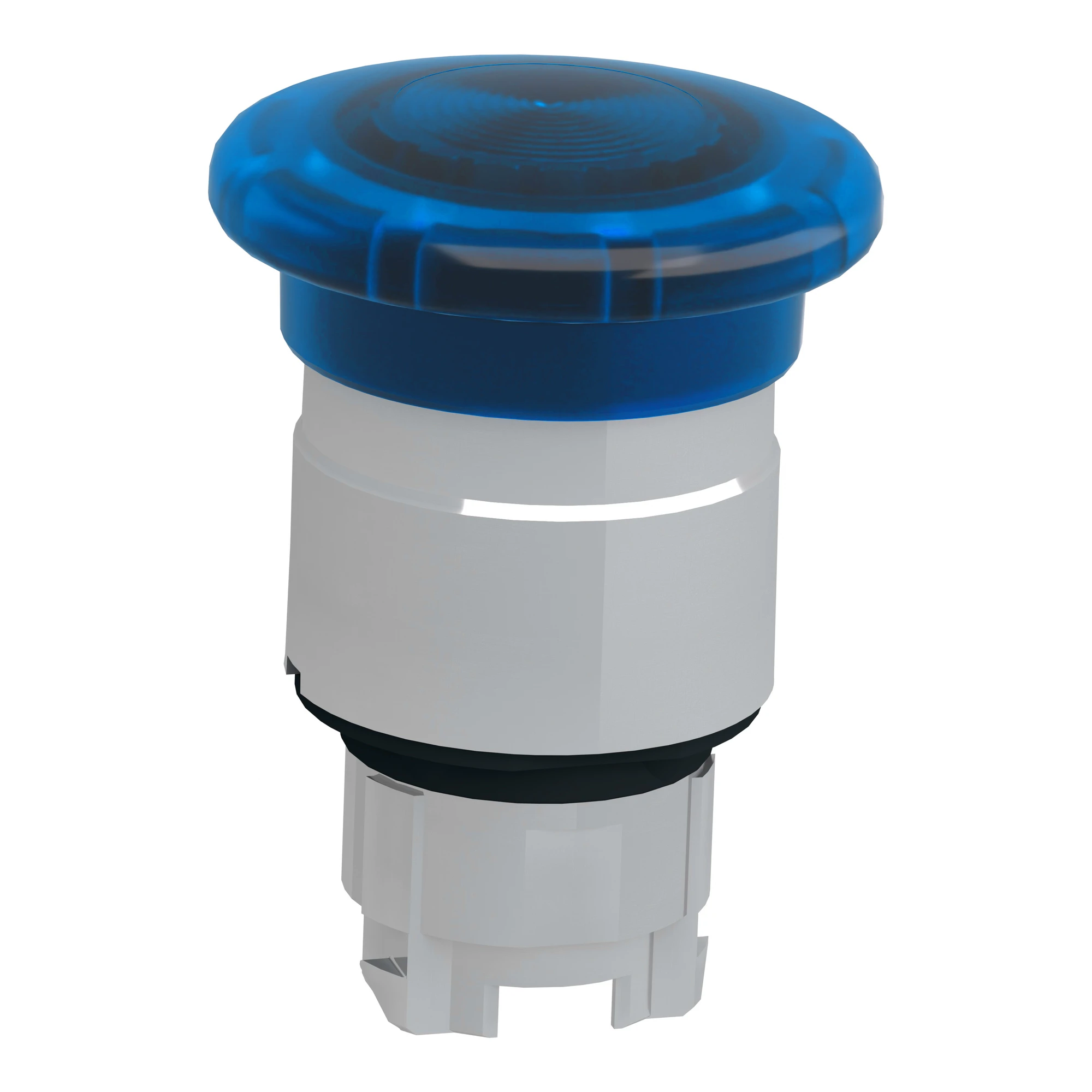 Schneider Electric ZB4BW463 Mushroom push button, front element, Harmony XB4, metal, 22mm, illuminated, blue, mushroom 40mm, momentary, for universal LED (img_005)