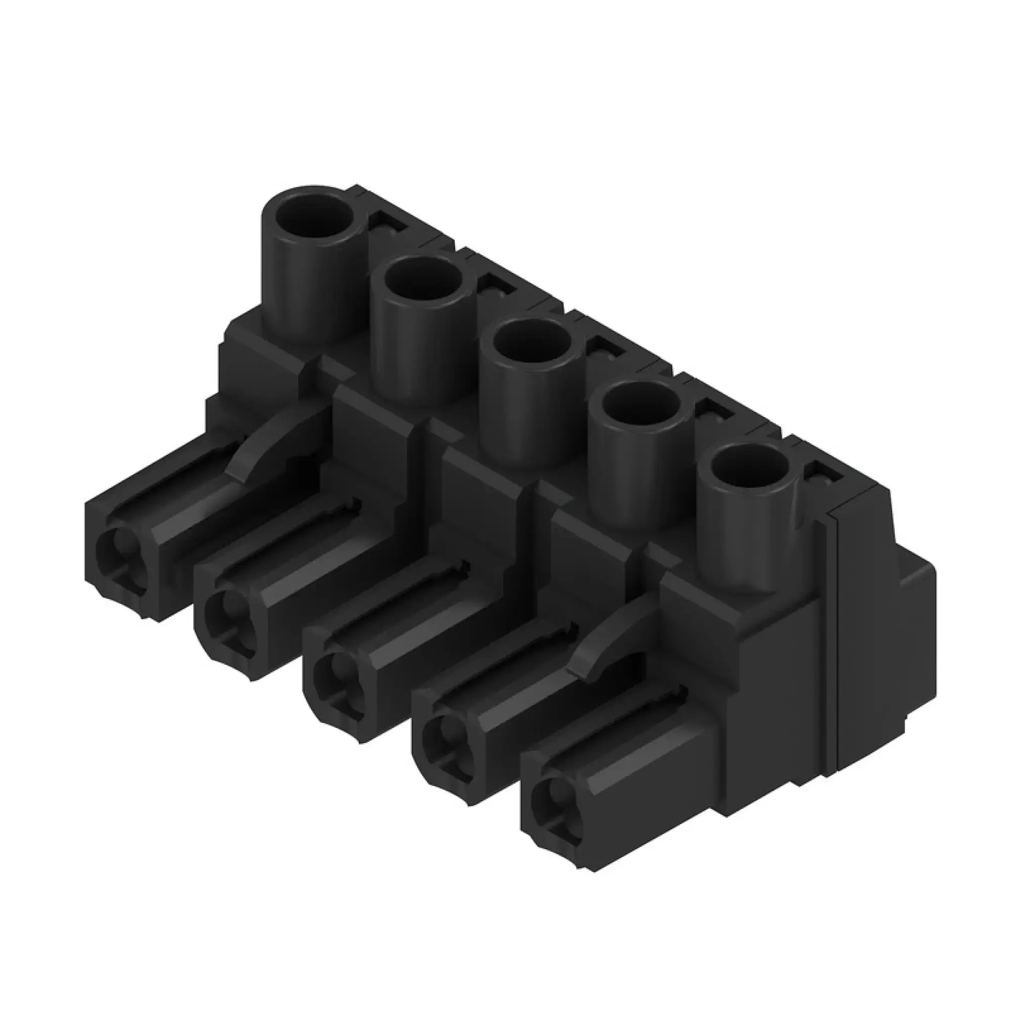Weidmüller 1049010000 PCB connector (wire connection), 500 V, 29 A, Pitch in mm: 7.62, 4 mm², Number of poles: 5, Clamping yoke connection, Box (img_001)