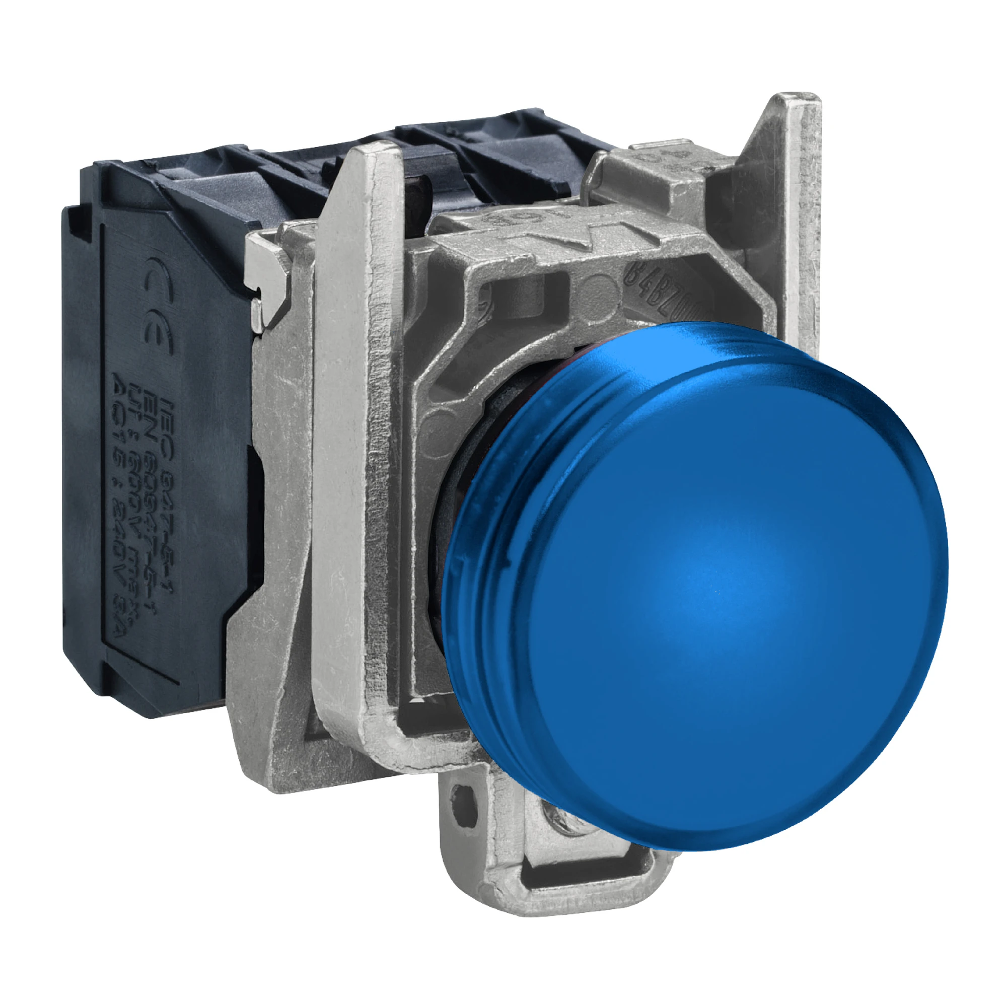 Schneider Electric XB4BVB6EX Pilot light, round Ø 22, IP65, blue, Integral LED, 24 V, Screw terminal, ATEX (img_001)