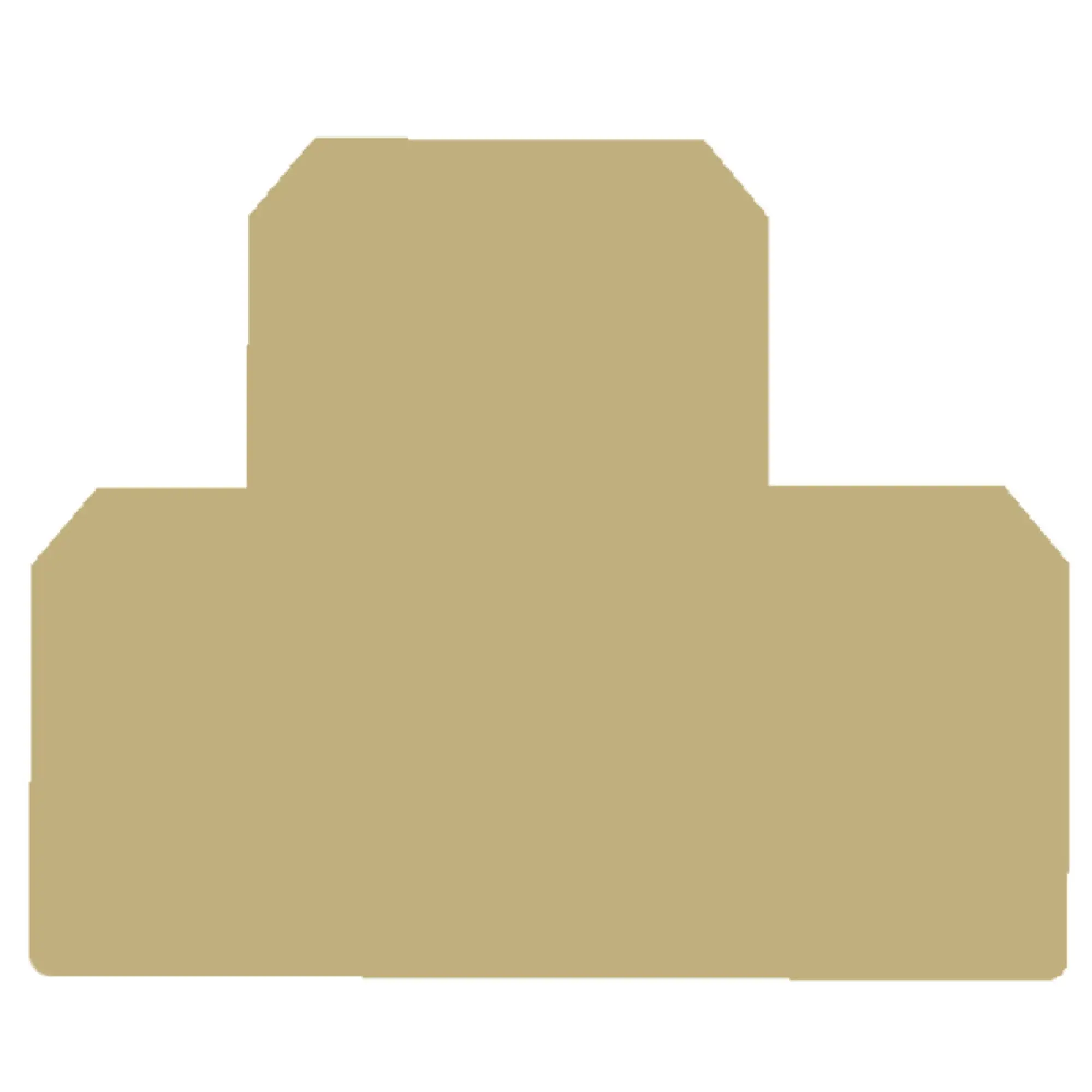 Weidmüller 1397160000 End plate (terminals), beige, Height: 54 mm, Width: 1.5 mm, V-2, PA 66 (img_001)