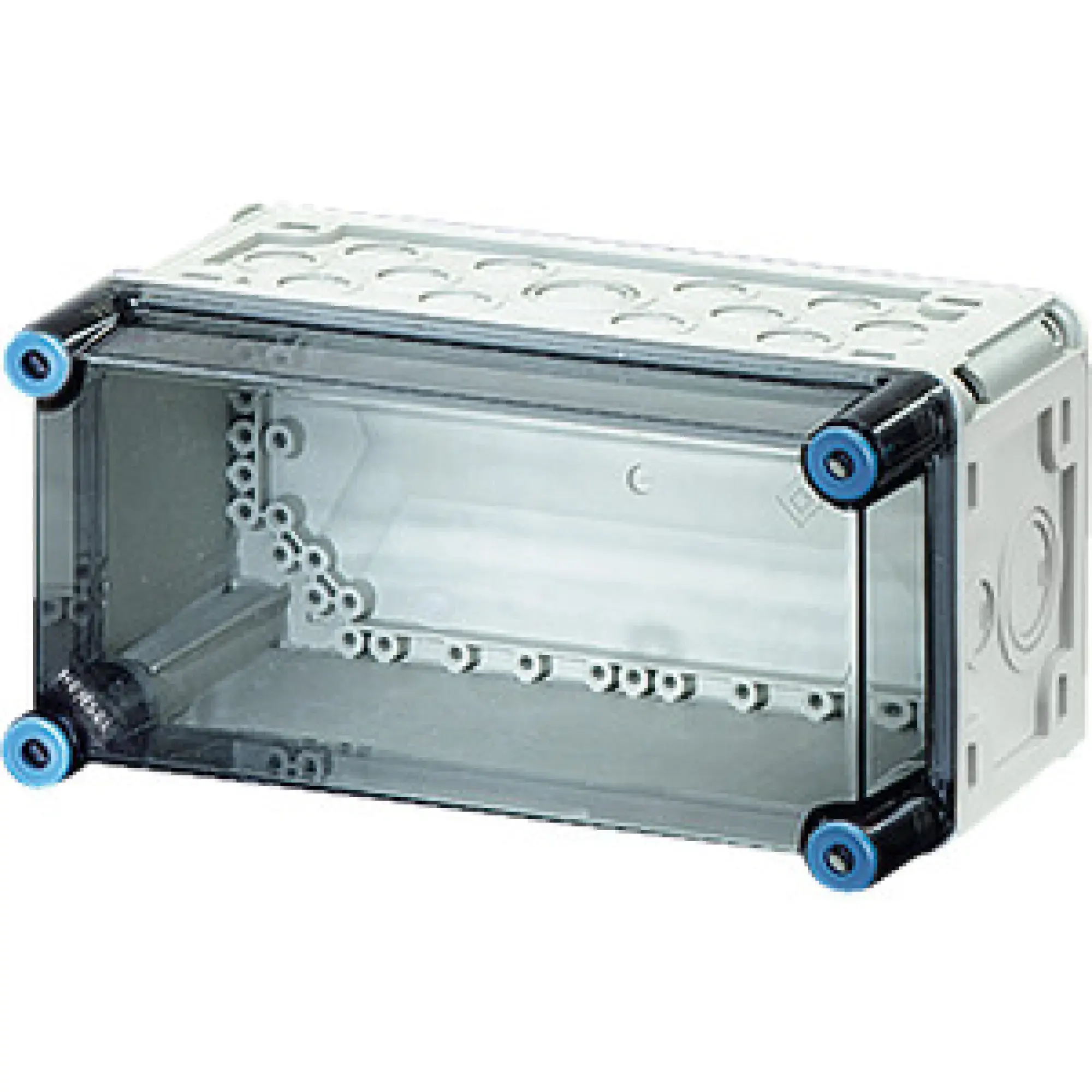 Hensel 2000000 Mi-Leergehäuse, Einbaumaße 275x125x146mm, transparenter Deckel Mi 0100 (img_001)