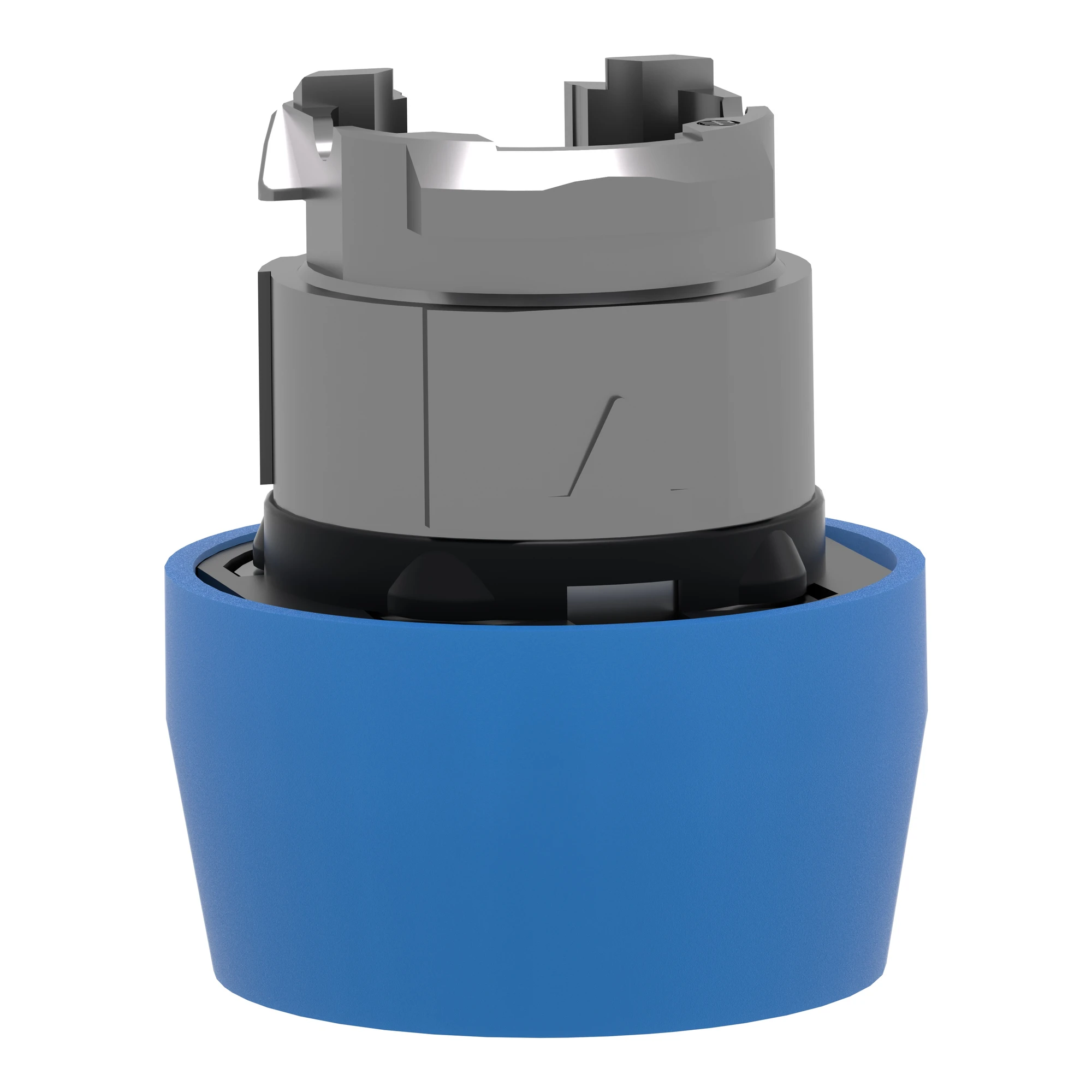 Schneider Electric ZB4BP6S Pushbutton, Front Element, Harmony XB4, Metal, 22mm, Blue, Unlabeled, Momentary, with Protective Cap (img_005)