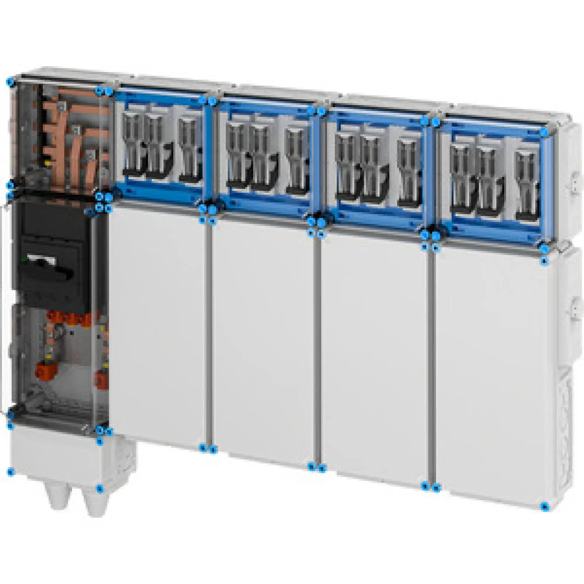 Hensel 65000229 Ladeverteiler für bis zu 12 Doppelladepunkte à 22kW Mi EV 44kW 12000 (img_002)
