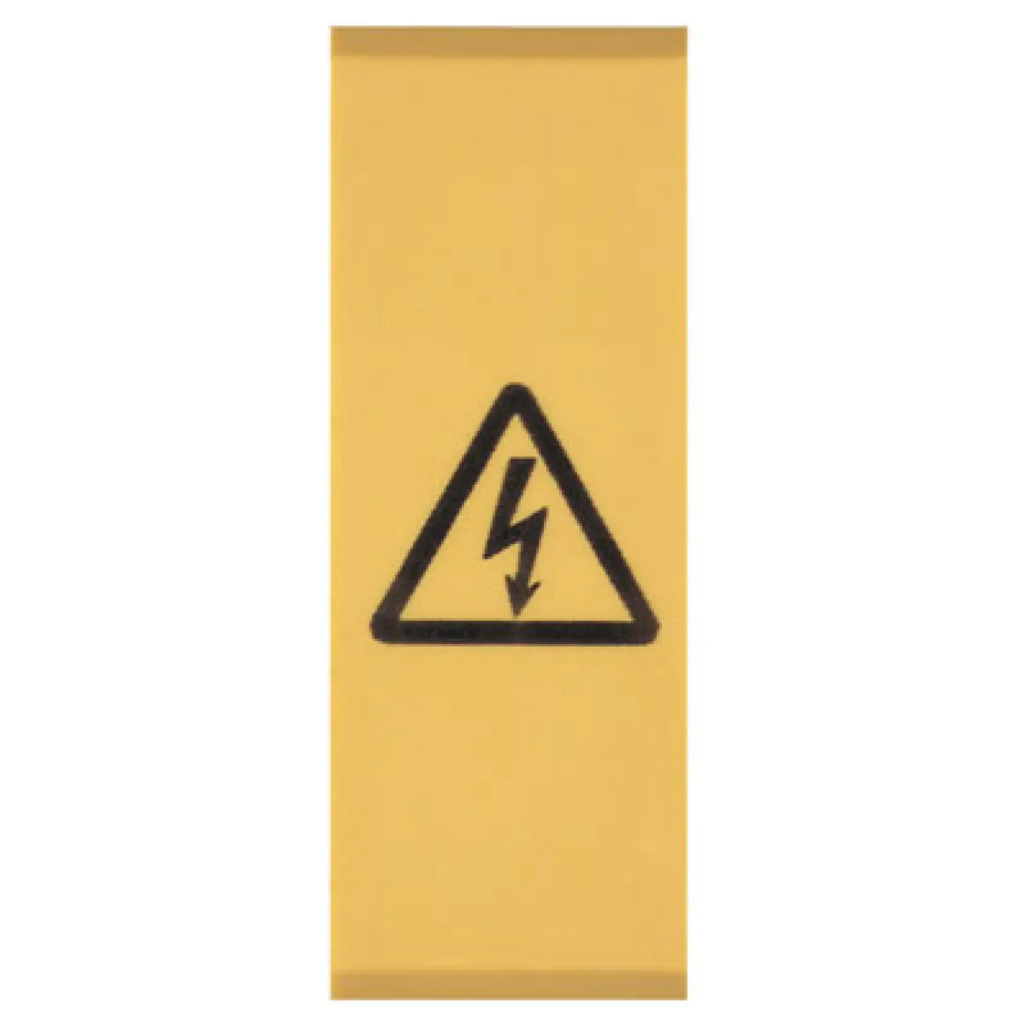 Weidmüller 9512260000 Terminal marking, yellow, Pitch in mm: 18.00, Printed characters: Symbols, horizontal, Width: 18 mm, Height: 48.5 mm (img_001)