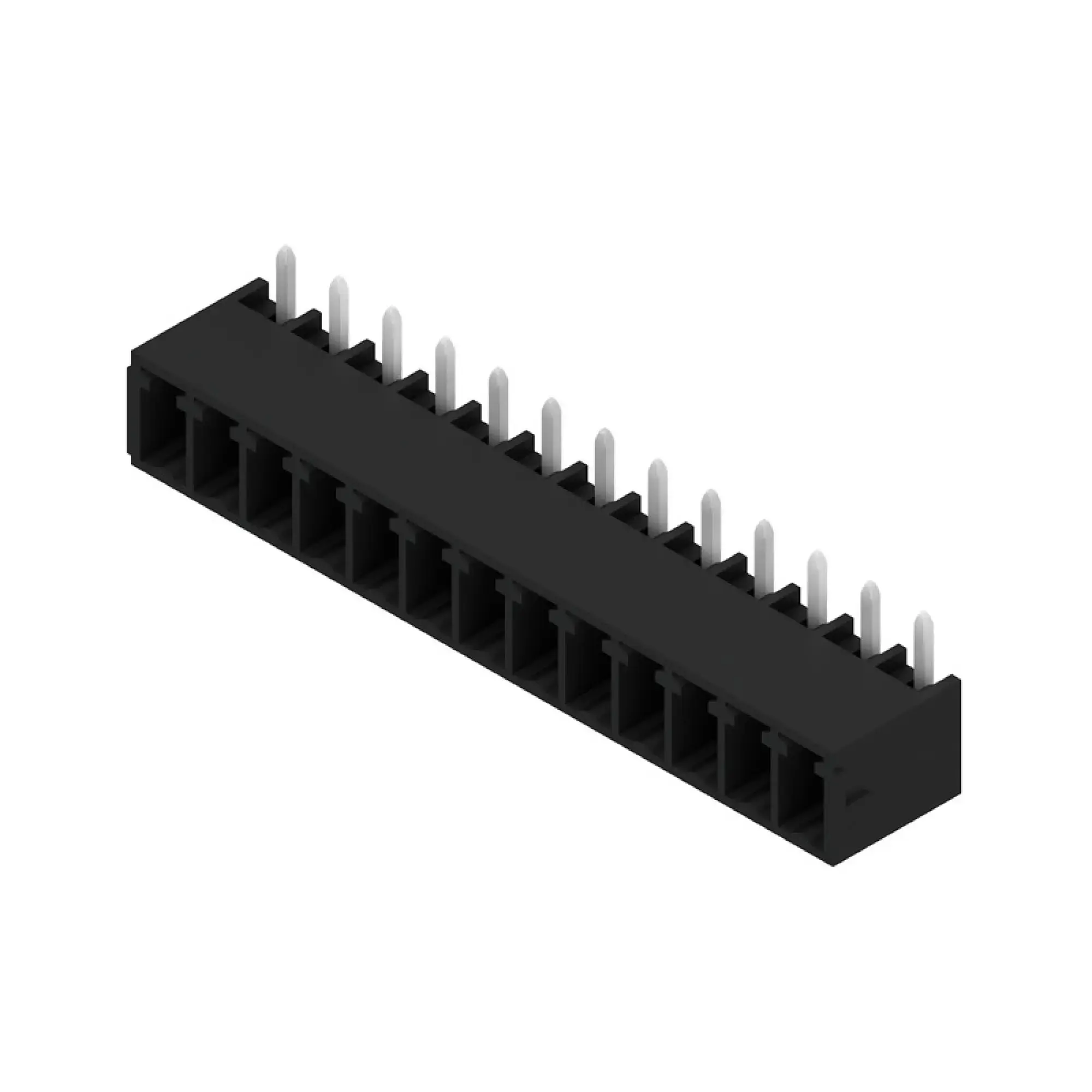 Weidmüller 1036610000 PCB connector (board connection), 160 V, 17.5 A, Pitch in mm: 3.81, Number of poles: 13, THT/THR solder connection, Box (img_001)