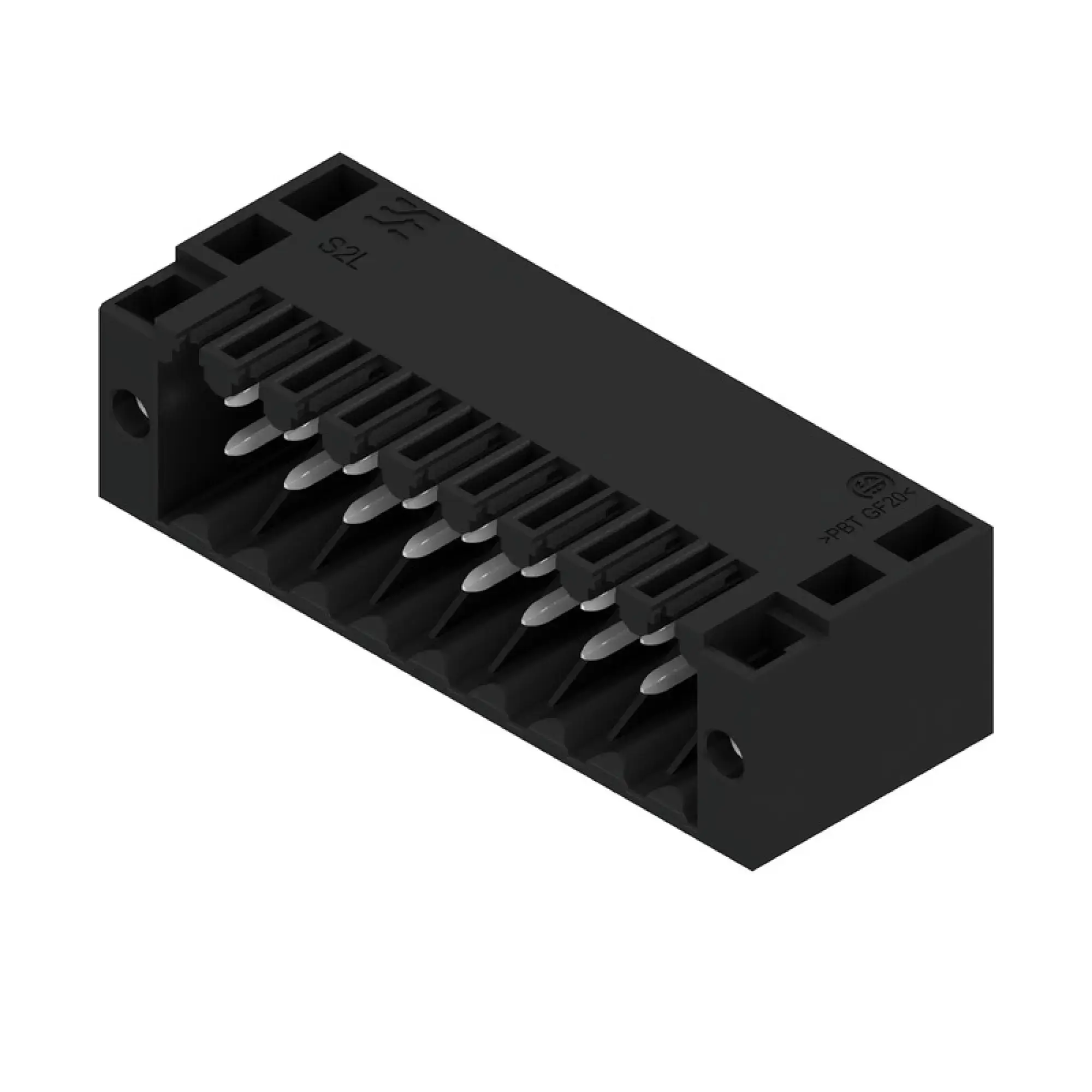 Weidmüller 1728690000 PCB connector (board connection), 125 V, 10 A, Pitch in mm: 3.50, Number of poles: 18, THT solder connection, Box (img_001)