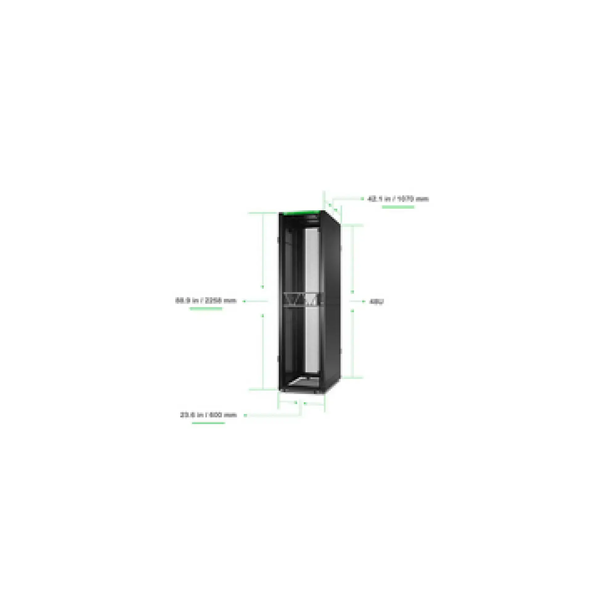 APC AR3107B2 APC NetS HElter SX Server Rack Gen 2, 48 HE, 2258H x 600W x 1070D mm, mit Seitenwänden, Schwarz (img_001)