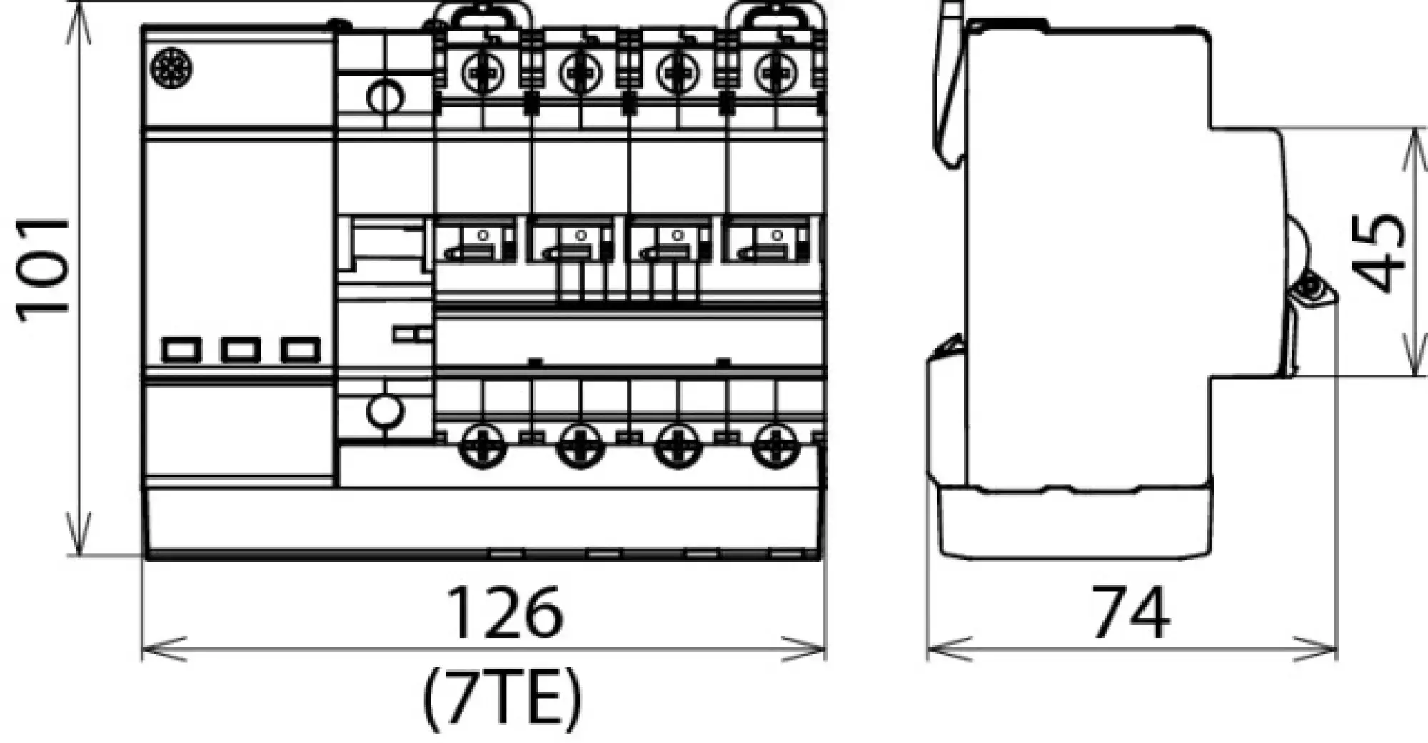 Dehn 900788 Surge protective devices for circuit breakers 4-pole C63 A (img_002)