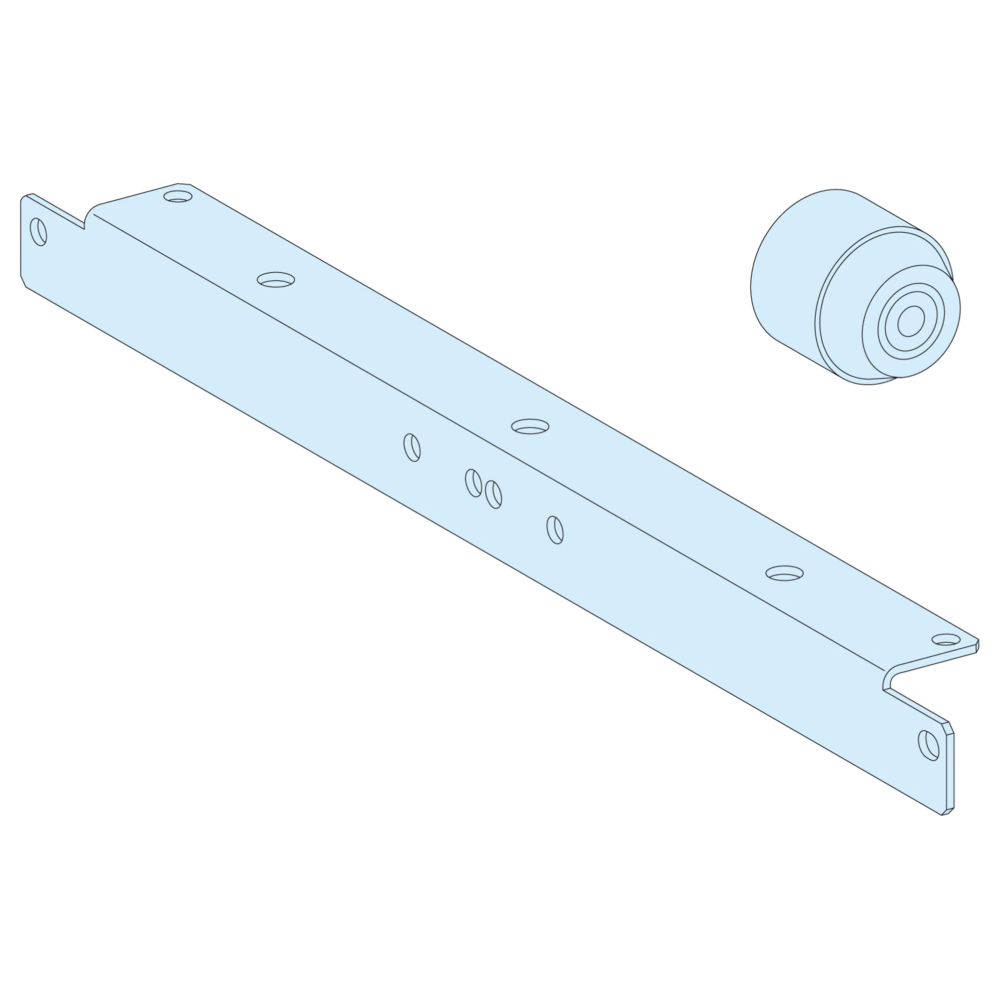 Schneider Electric LVS03545 PrismaSeT-P, Mounting Plate, 9x FuPacT ISFL160, 100mm Busbar, Vertical, Width=650mm, Height=11 Modules (img_001)