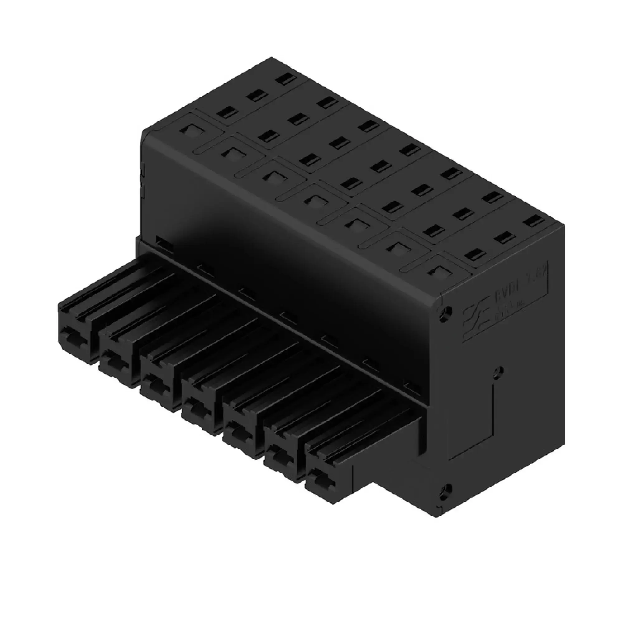 Weidmüller 2720470000 PCB connector (wire connection), 600 V, 46 A, Pitch in mm: 7.62, 10 mm², Number of poles: 7, PUSH IN with actuator, Tension-clamp connection, Box (img_001)