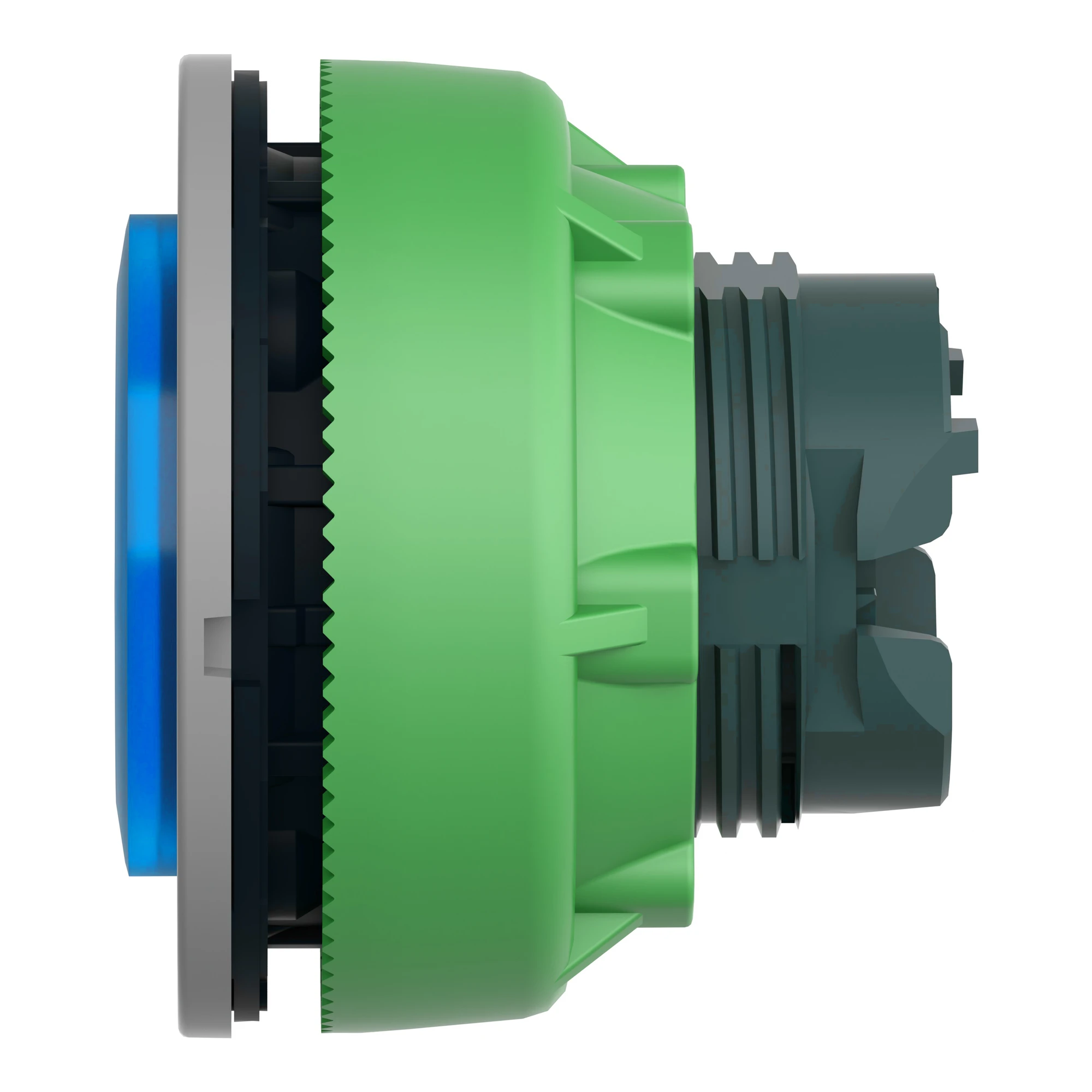 Schneider Electric ZB5FH63C0 Illuminated Push Button, Front Element, Harmony XB5F, Plastic, 30mm, Light Grey, Blue, Projecting, Unlabeled, Latching (img_006) Schneider Electric ZB5FH63C0 Illuminated Push Button, Front Element, Harmony XB5F, Plastic, 30mm, Light Grey, Blue, Projecting, Unlabeled, Latching (img_006)