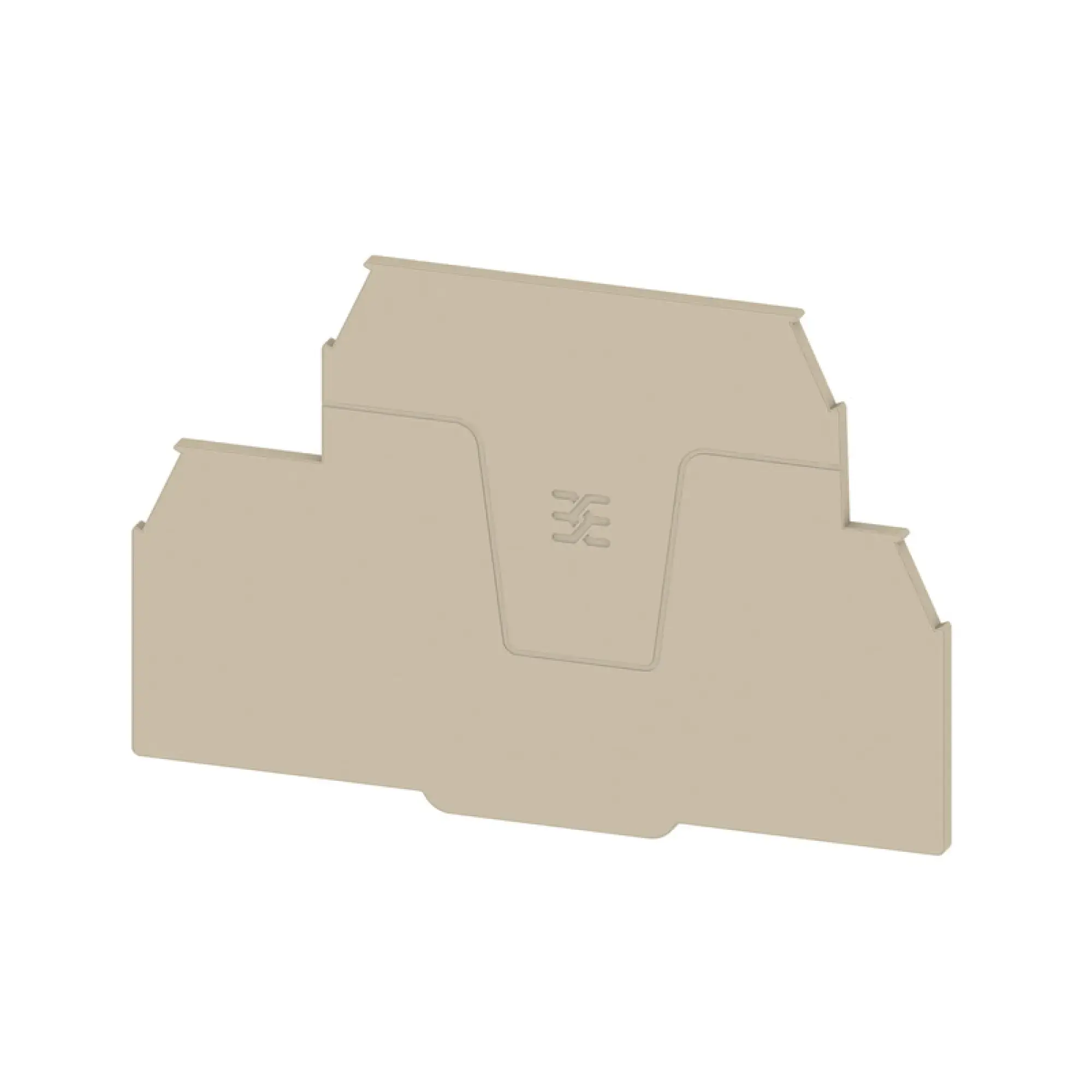 Weidmüller 2894240000 End plate (terminals), dark beige, Height: 95.5 mm, Width: 2 mm, V-0, Wemid (img_001)