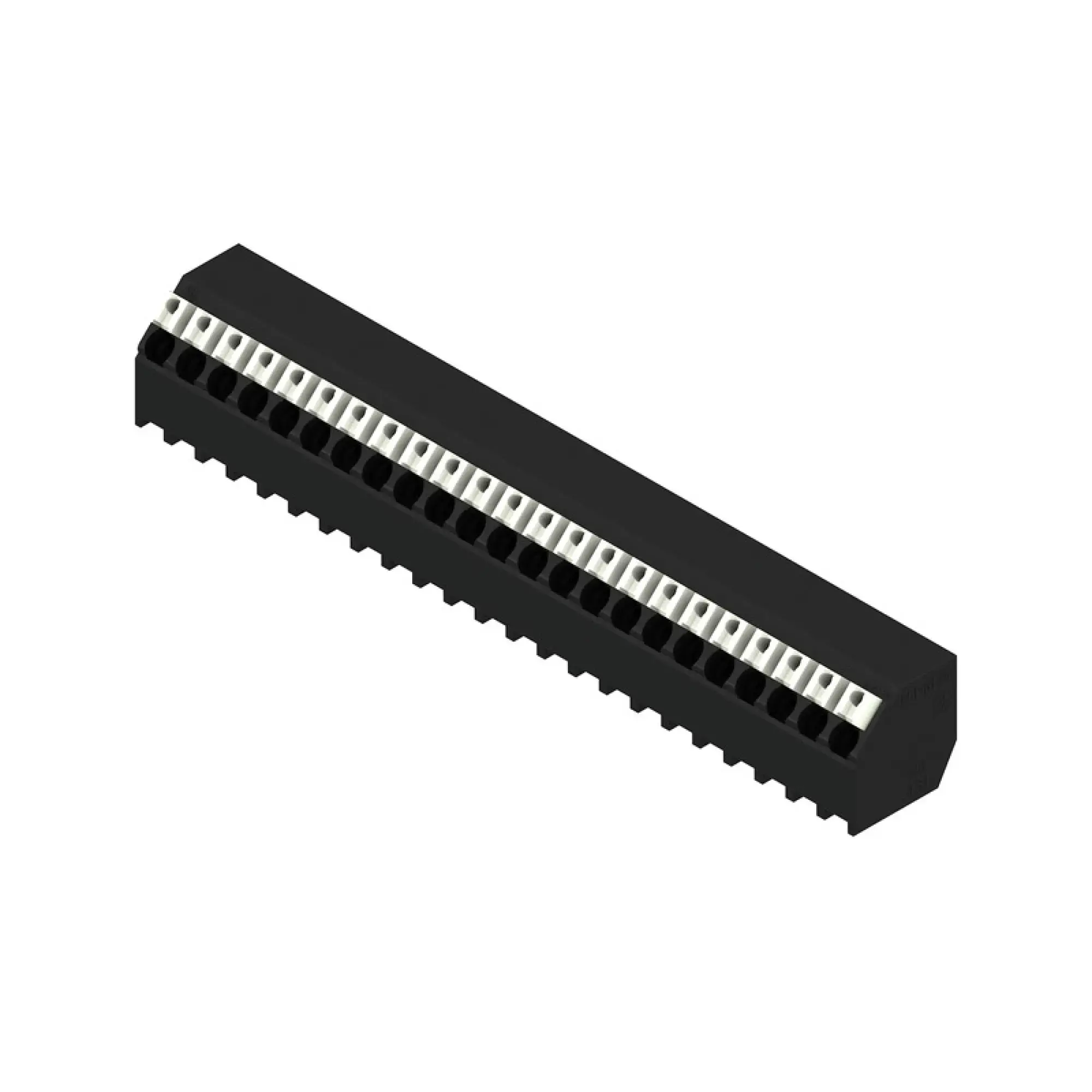 Weidmüller 1885630000 PCB terminal, 160 V, 17.5 A, Pitch in mm: 3.81, 1.5 mm², Number of poles: 23, PUSH IN with actuator, THT/THR solder connection, 135°, Tube (img_001)