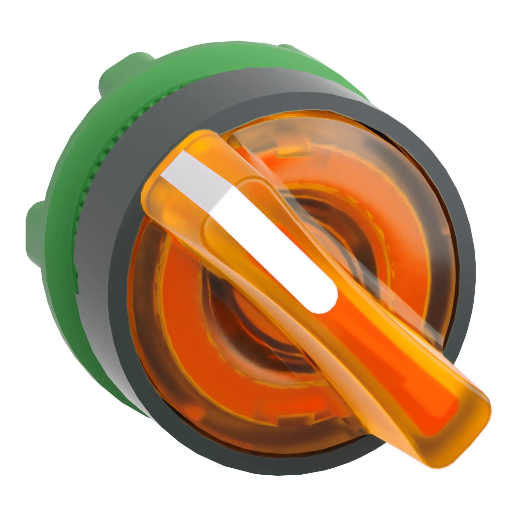 Schneider Electric ZB5AK1253 Illuminated Selector Switch, Front Element, Harmony XB5, Plastic, 22mm Orange, for Universal LED, 2 Positions, Latching (img_008) Schneider Electric ZB5AK1253 Illuminated Selector Switch, Front Element, Harmony XB5, Plastic, 22mm Orange, for Universal LED, 2 Positions, Latching (img_008)