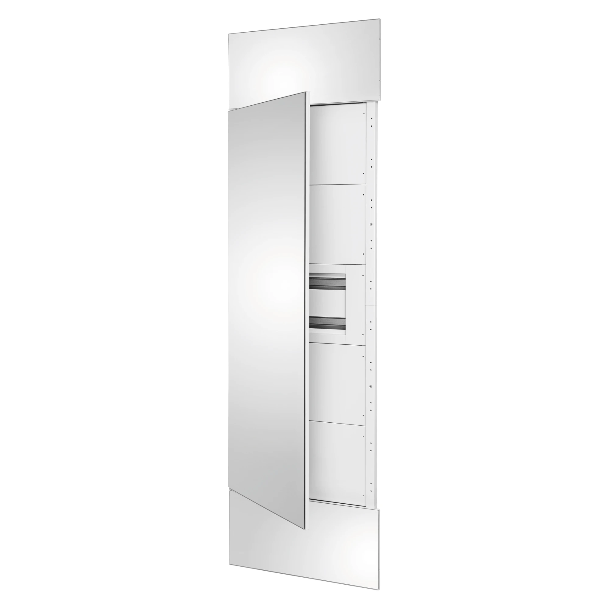 GEWISS GWN1831CP DOMO CENTER - FRONT KIT - MIRROR FINISH DOOR - 1 ENCLOSURE 40 MODULES - H.2400 - METAL - WHITE RAL 9003 (img_001)