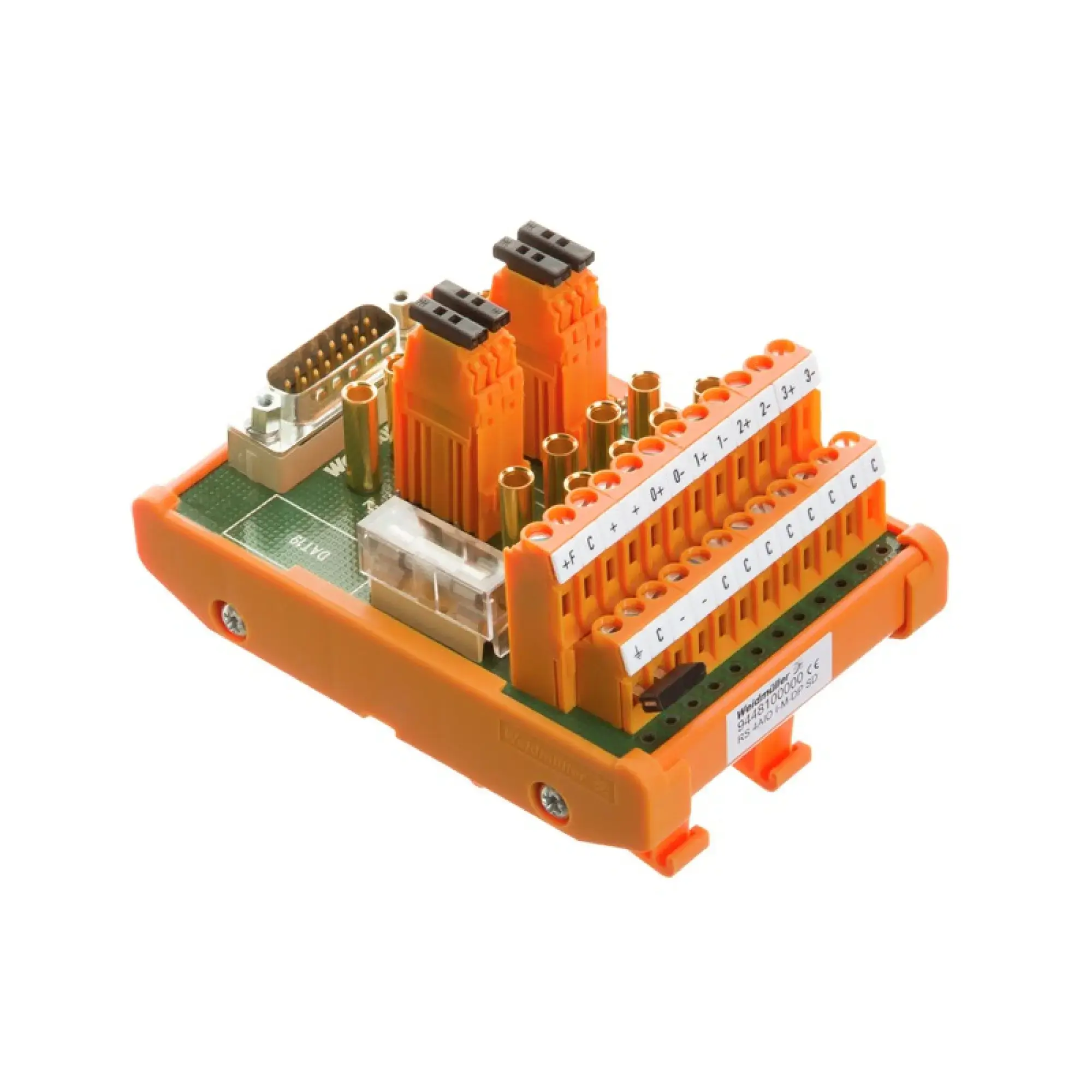 Weidmüller 1308240000 Interface module with terminal, connector, built-in, D-sub connectors, acc. to IEC 60807 / DIN 41652, 15-pole plug, LMNZF 5.08mm, Tension-clamp connec (img_001) Weidmüller 1308240000 Interface module with terminal, connector, built-in, D-sub connectors, acc. to IEC 60807 / DIN 41652, 15-pole plug, LMNZF 5.08mm, Tension-clamp connec (img_001)