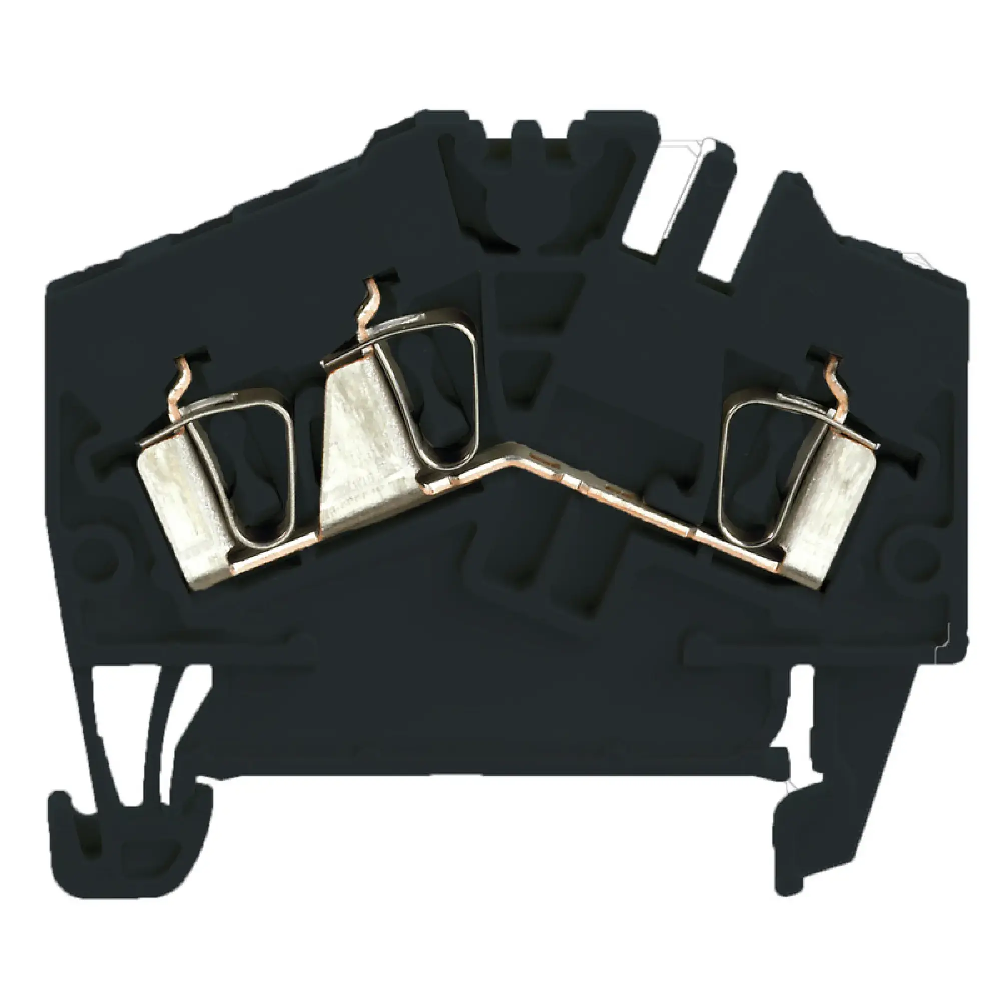 Weidmüller 1946210000 Feed-through terminal block, Tension-clamp connection, black, 2.5 mm², 24 A, 800 V, Number of connections: 3 (img_001) Weidmüller 1946210000 Feed-through terminal block, Tension-clamp connection, black, 2.5 mm², 24 A, 800 V, Number of connections: 3 (img_001)