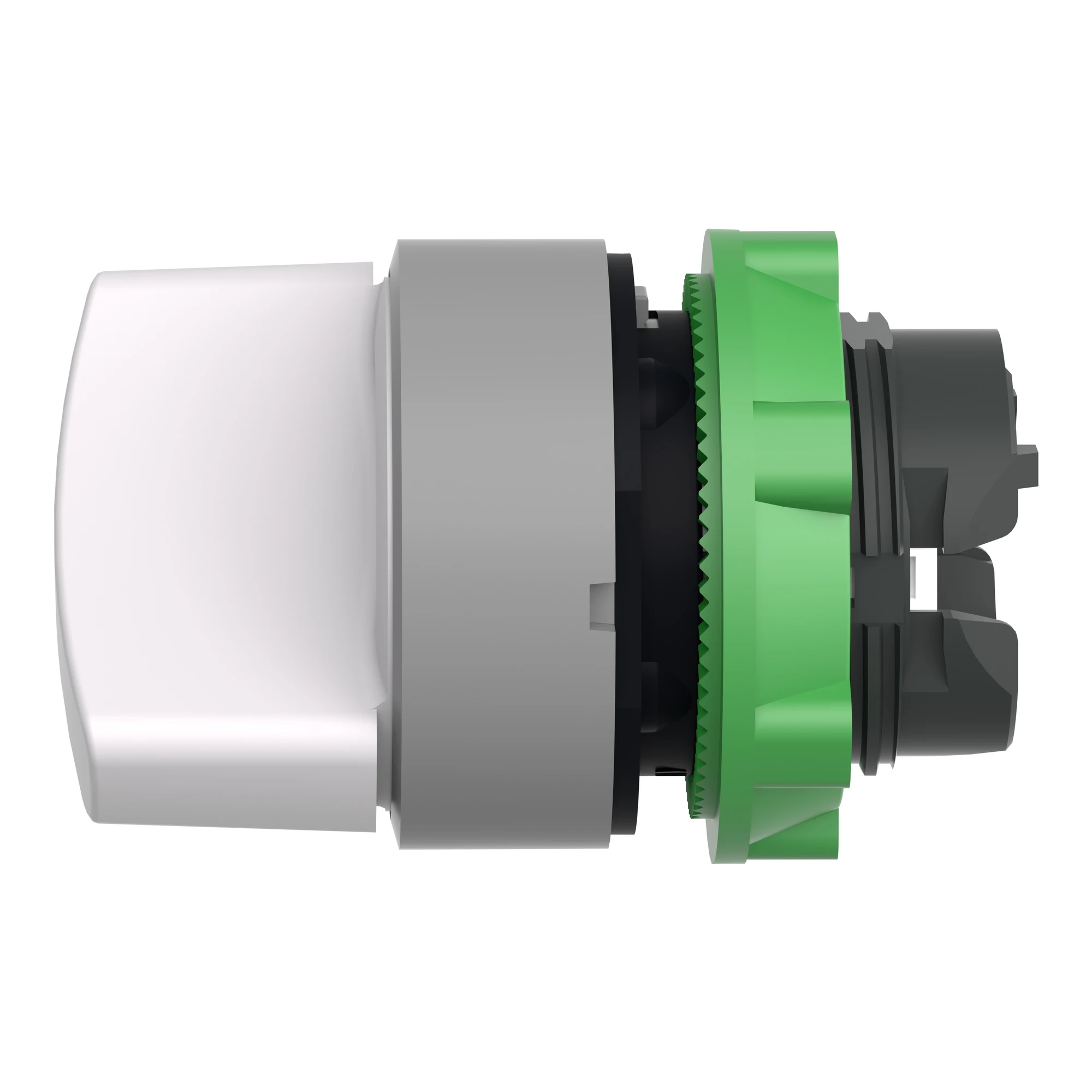 Schneider Electric ZB5AD401C0 Selector switch, front element, Harmony XB5, plastic, 22mm, light grey, white, 2 positions, momentary (img_005) Schneider Electric ZB5AD401C0 Selector switch, front element, Harmony XB5, plastic, 22mm, light grey, white, 2 positions, momentary (img_005)