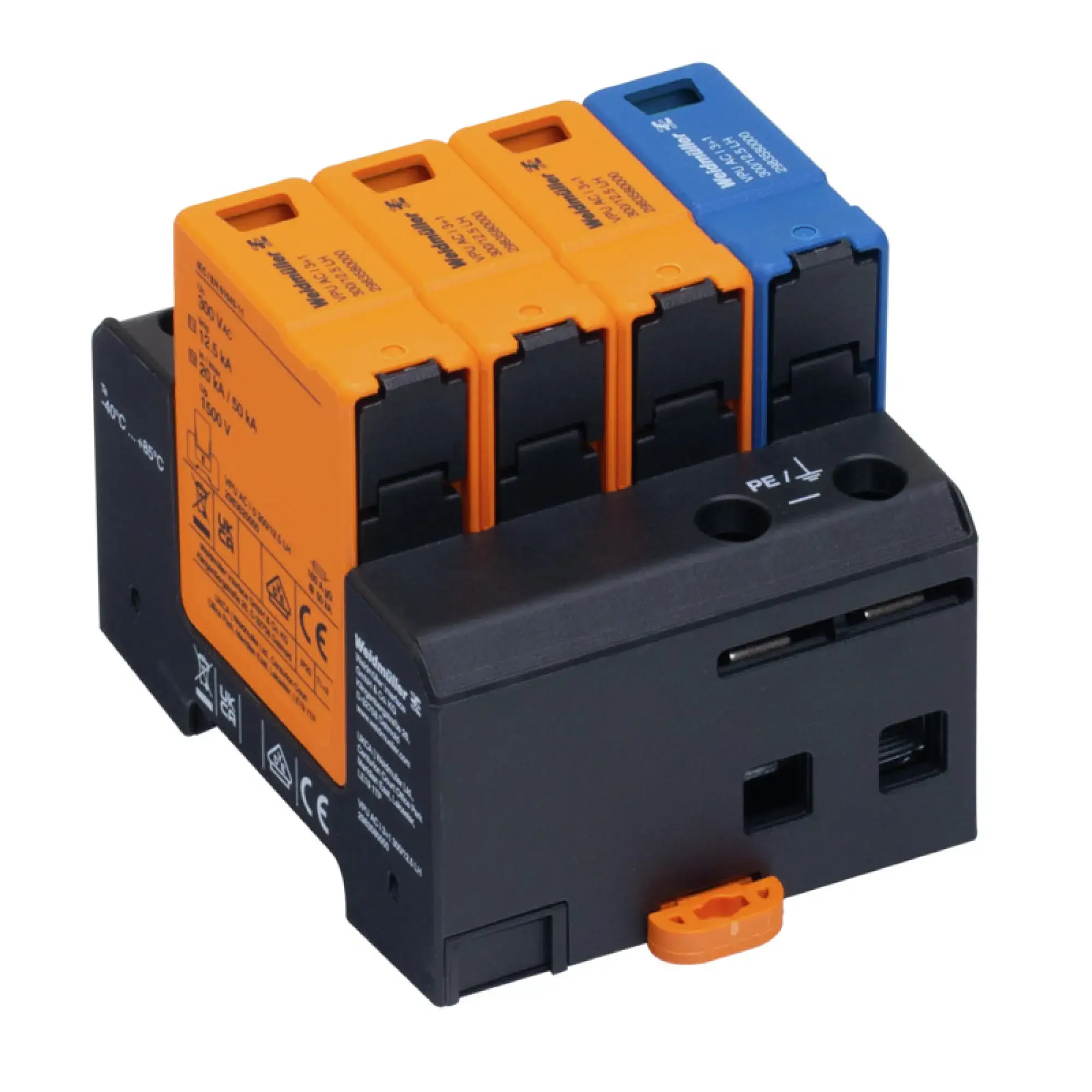 Weidmüller 2983580000 Surge voltage arrester (power supply systems), Surge protection, Type I, Low voltage network: TN-C, TN-S, TT, IT with N, IT without N, AC, 230 V (img_001) Weidmüller 2983580000 Surge voltage arrester (power supply systems), Surge protection, Type I, Low voltage network: TN-C, TN-S, TT, IT with N, IT without N, AC, 230 V (img_001)