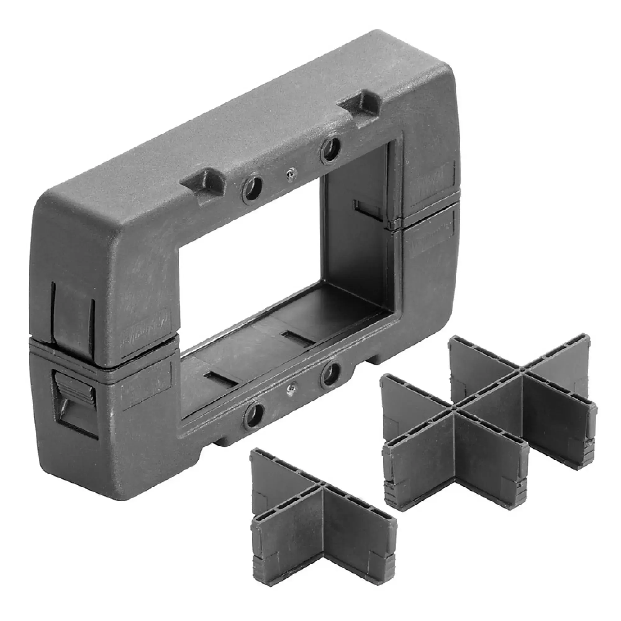 Weidmüller 2891500000 Sealing frame (Cable entries system), Cabtite (cable entry system), Polyamide, glass fibre-reinforced, Deep black, 106 x 64 x 24.2 mm, -40 °C…120 °C, (img_001)