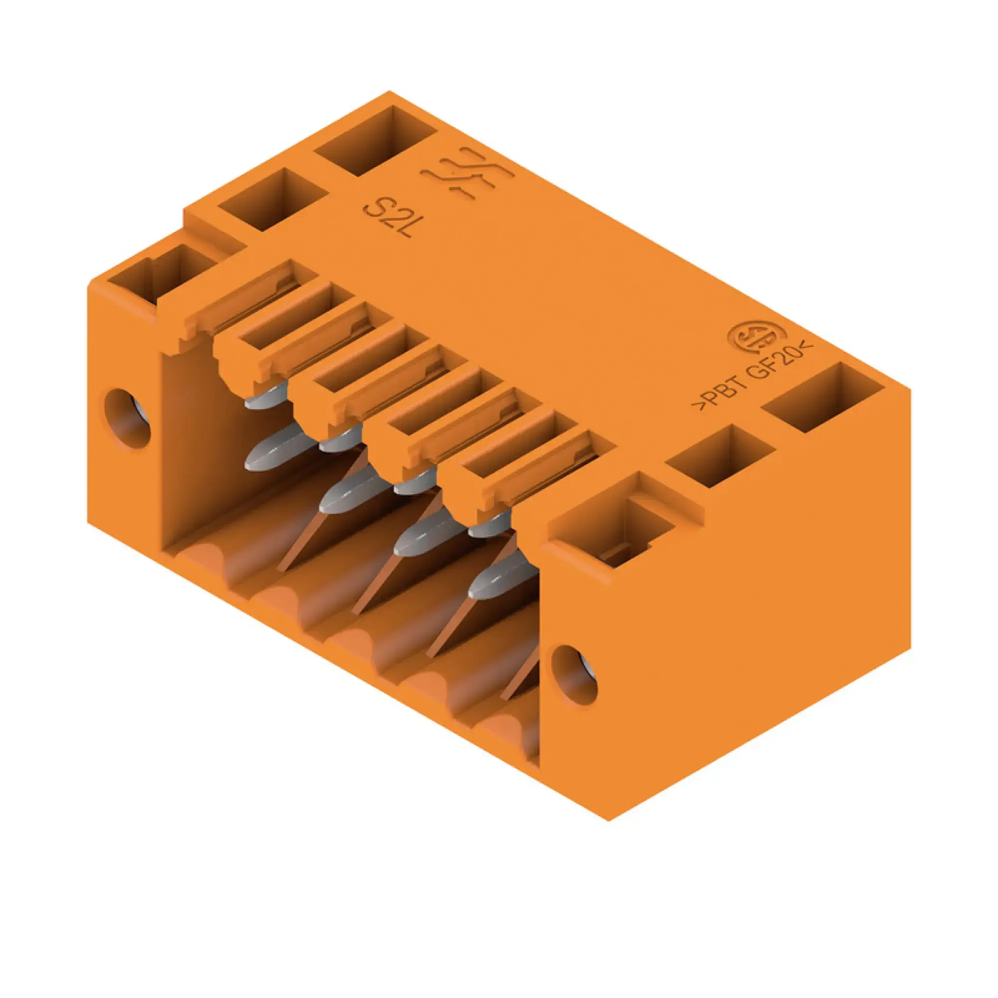 Weidmüller 1728490000 PCB connector (board connection), 125 V, 10 A, Pitch in mm: 3.50, Number of poles: 10, THT solder connection, Box (img_001)
