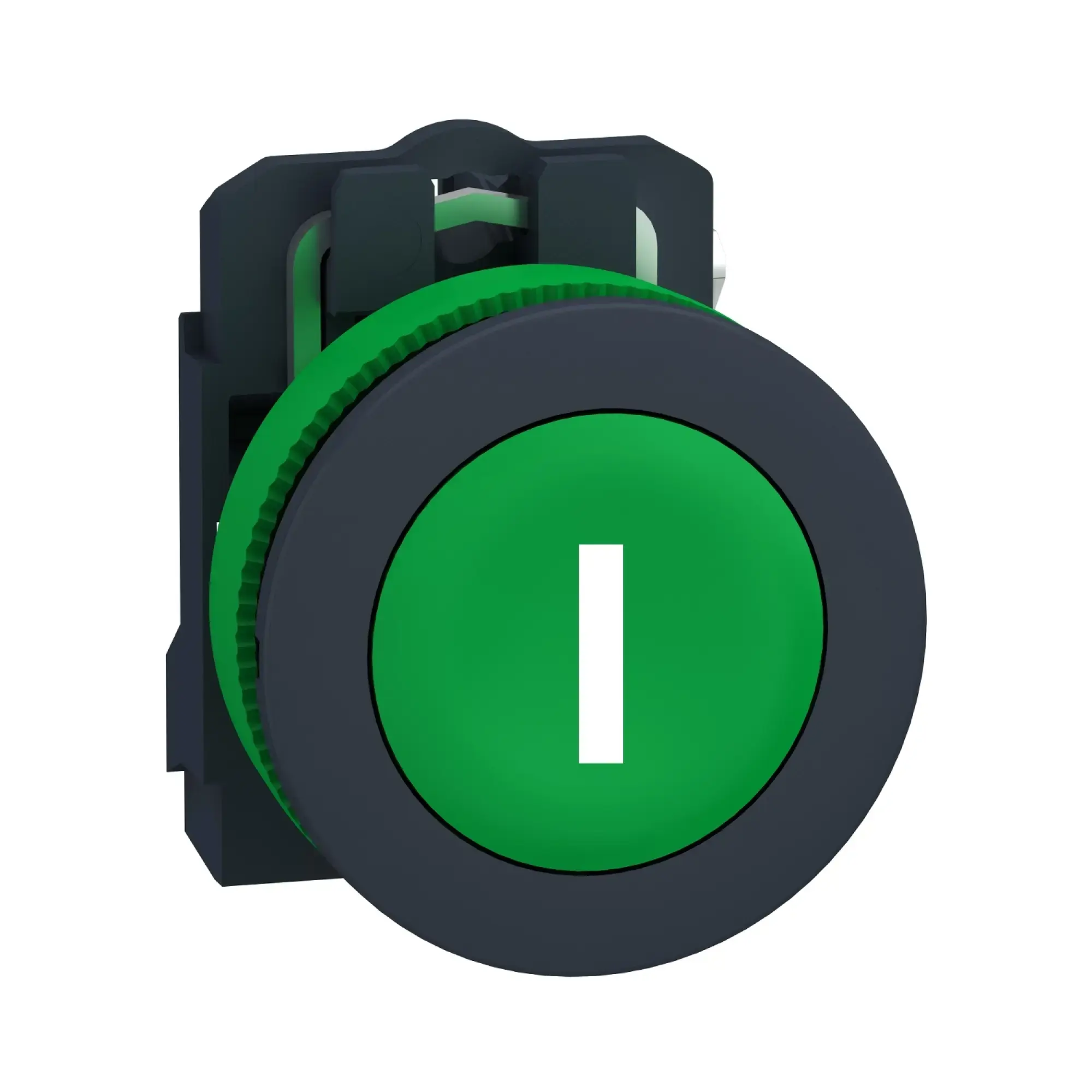 Schneider Electric XB5FA3311 Pushbutton, Harmony XB5F, plastic, antimicrobial, green, labeled I, 30mm, momentary, 1NO (img_003) Schneider Electric XB5FA3311 Pushbutton, Harmony XB5F, plastic, antimicrobial, green, labeled I, 30mm, momentary, 1NO (img_003)