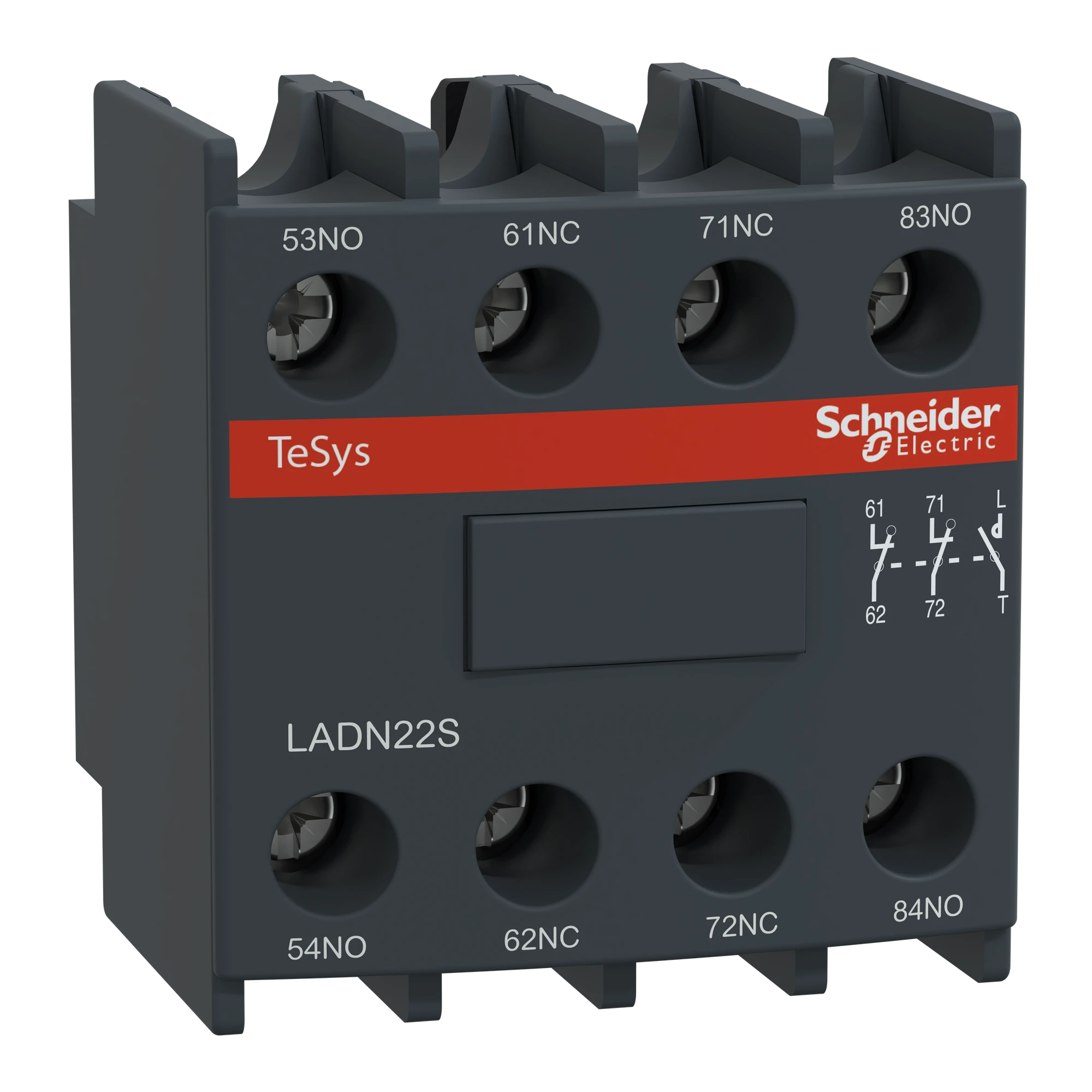 Schneider Electric LADN22S TeSys D - Auxiliary contact block - 2 NO + 2 NC - Screw terminals (img_001) Schneider Electric LADN22S TeSys D - Auxiliary contact block - 2 NO + 2 NC - Screw terminals (img_001)