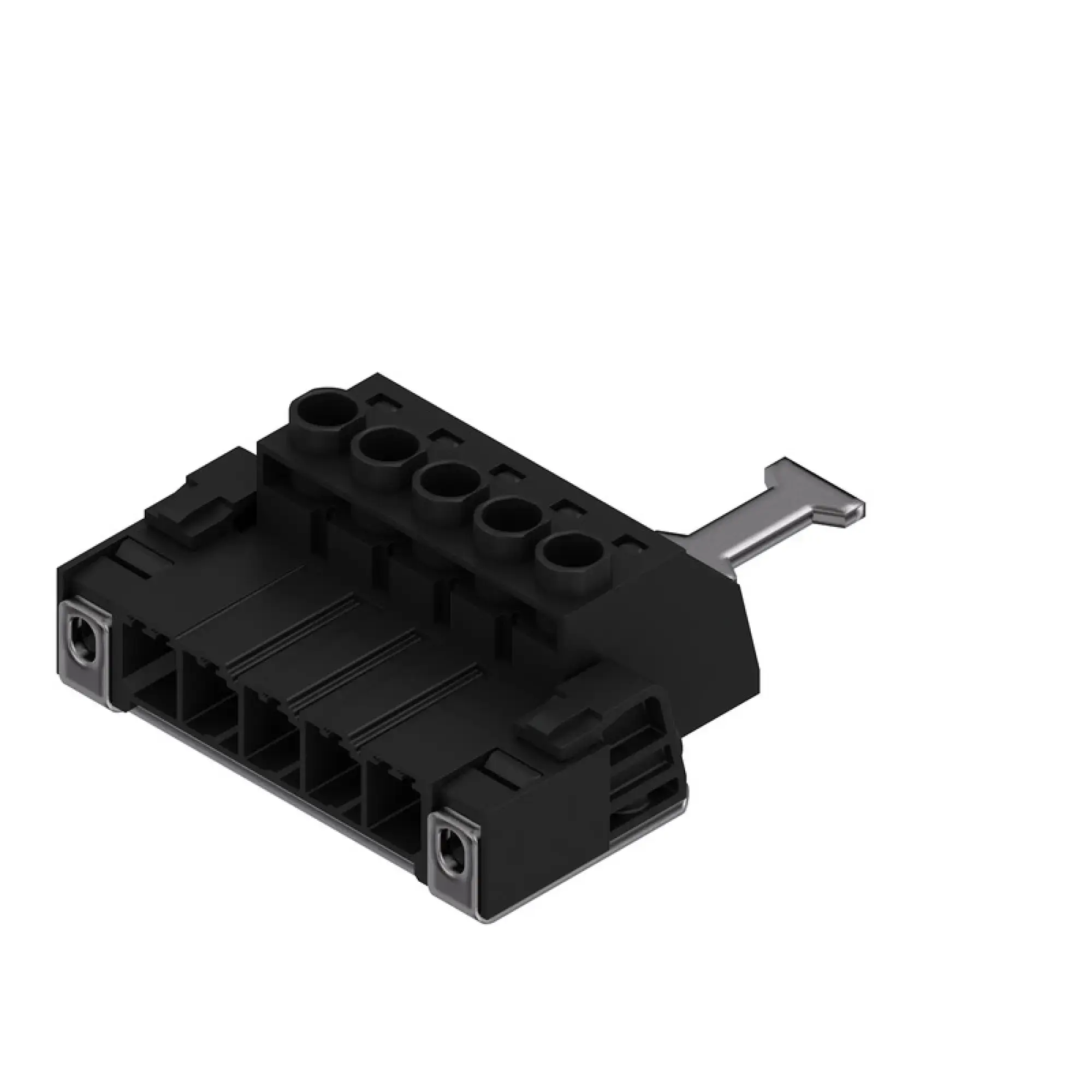 Weidmüller 1932480000 PCB connector (wire connection), 1000 V, 57 A, Pitch in mm: 7.62, 6 mm², Number of poles: 5, Clamping yoke connection, Box (img_001) Weidmüller 1932480000 PCB connector (wire connection), 1000 V, 57 A, Pitch in mm: 7.62, 6 mm², Number of poles: 5, Clamping yoke connection, Box (img_001)