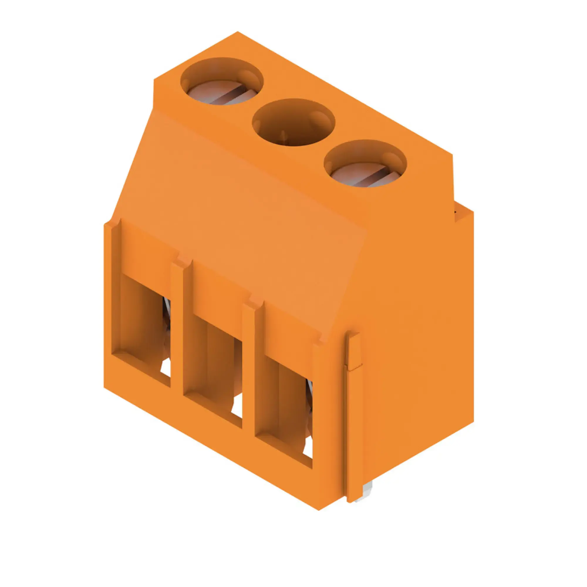 Weidmüller 2613350000 PCB terminal, 1000 V, 32 A, Pitch in mm: 10.16, Number of poles: 2, Clamping yoke connection, THT solder connection, 90°, Box (img_001)