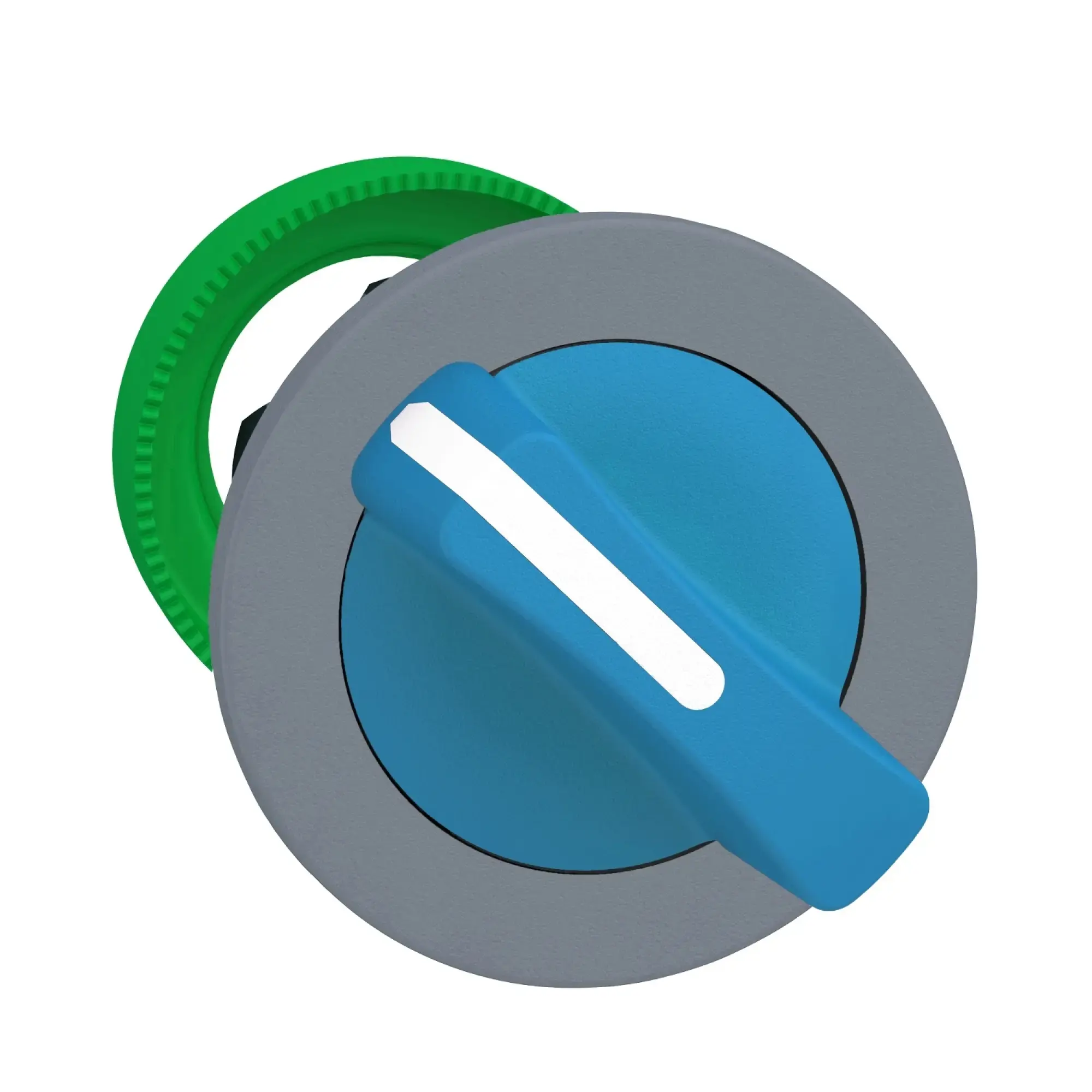 Schneider Electric ZB5FD406C0 Selector switch, front element, Harmony XB5F, plastic, 30mm, light grey, blue, 2 positions, momentary (img_002) Schneider Electric ZB5FD406C0 Selector switch, front element, Harmony XB5F, plastic, 30mm, light grey, blue, 2 positions, momentary (img_002)