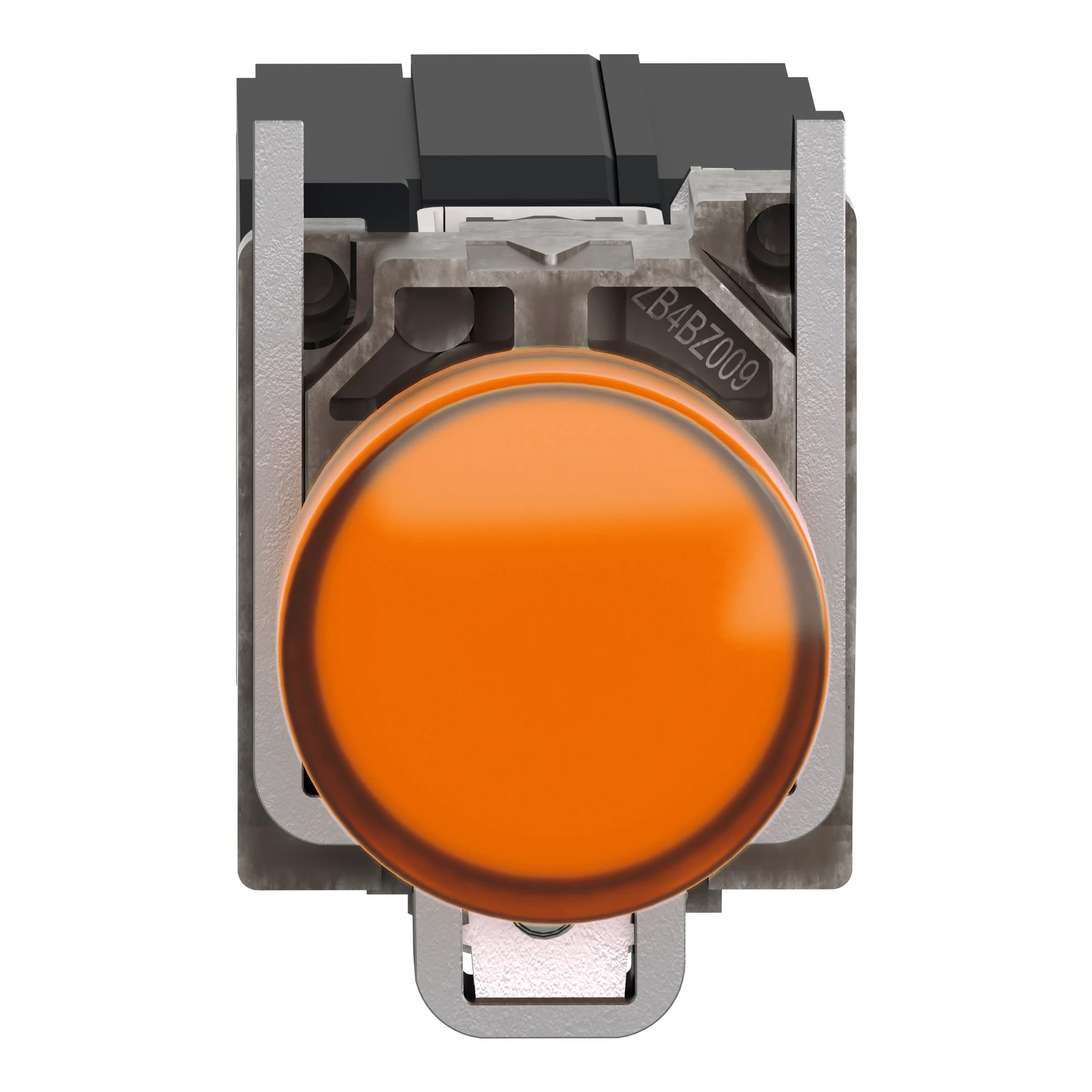 Schneider Electric XB4BV5B5 Indicator light, Harmony XB4, metal, 22mm, orange, with transformer, incandescent bulb BA9s, smooth calotte, screw terminal, 400V (img_007)