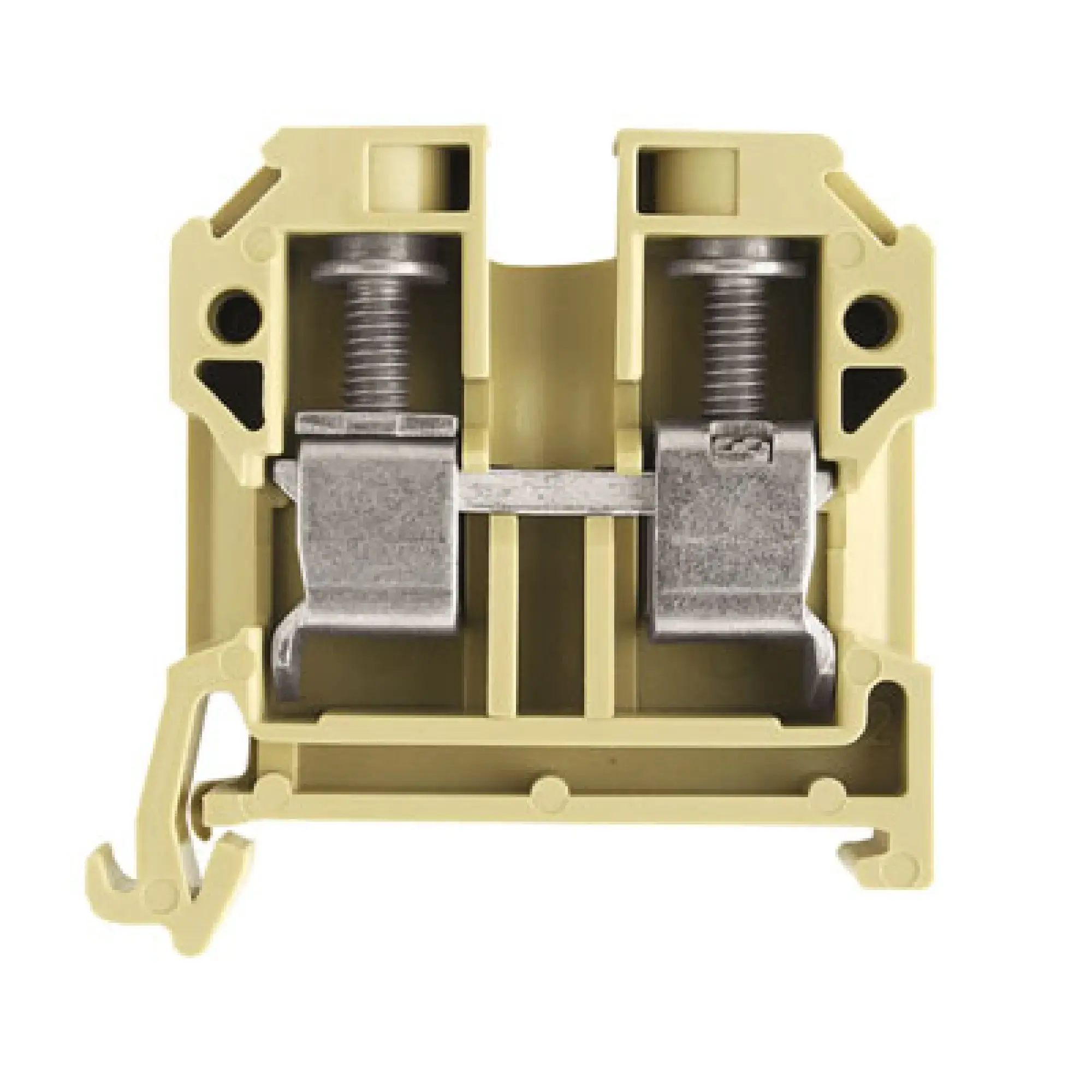 Weidmüller 0443760000 Feed-through terminal block, Screw connection, beige / yellow, 10 mm², 57 A, 800 V, Number of connections: 2 (img_001) Weidmüller 0443760000 Feed-through terminal block, Screw connection, beige / yellow, 10 mm², 57 A, 800 V, Number of connections: 2 (img_001)