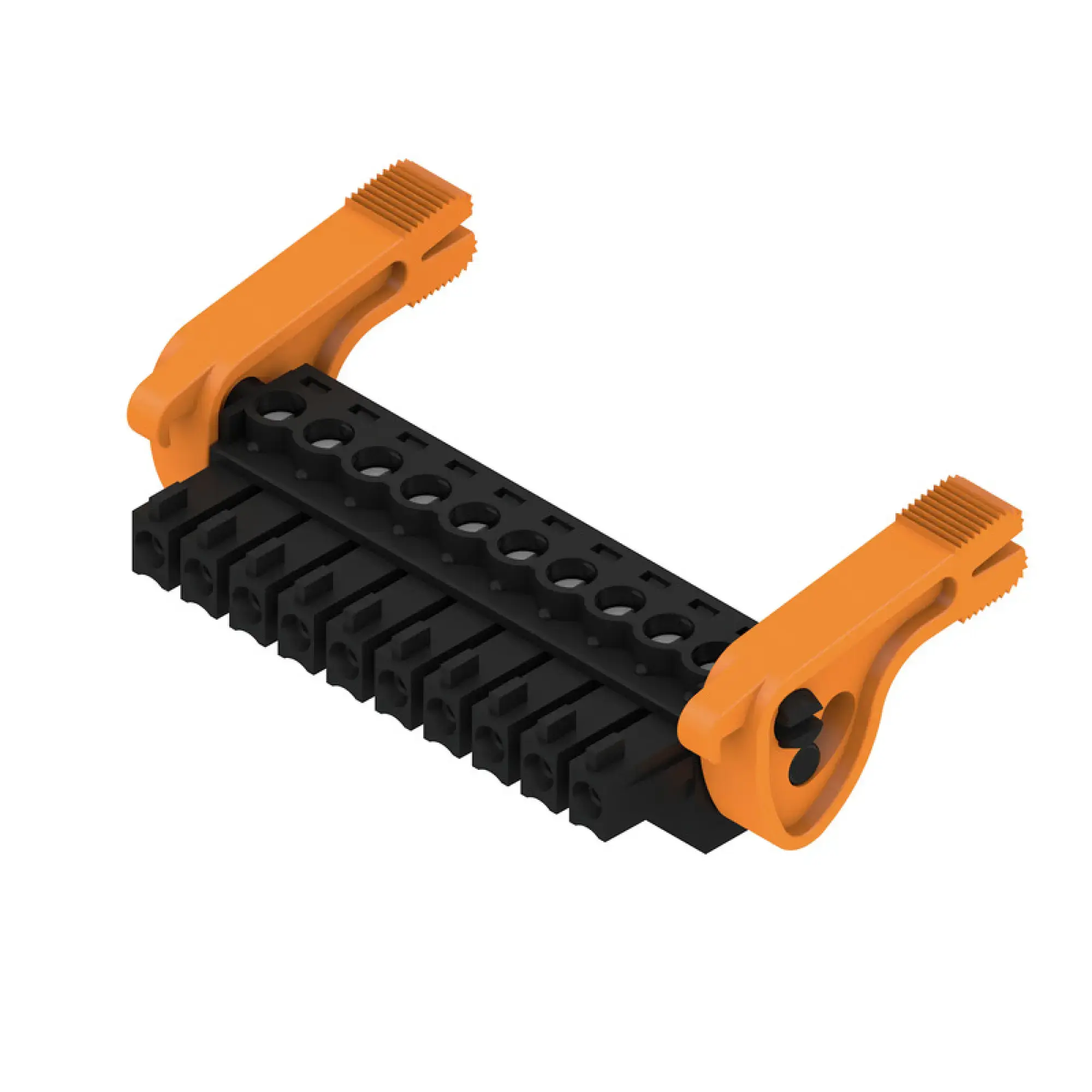 Weidmüller 2442550000 PCB connector (wire connection), 160 V, 17.5 A, Pitch in mm: 3.81, 1.5 mm², Number of poles: 10, Clamping yoke connection, Box (img_001)