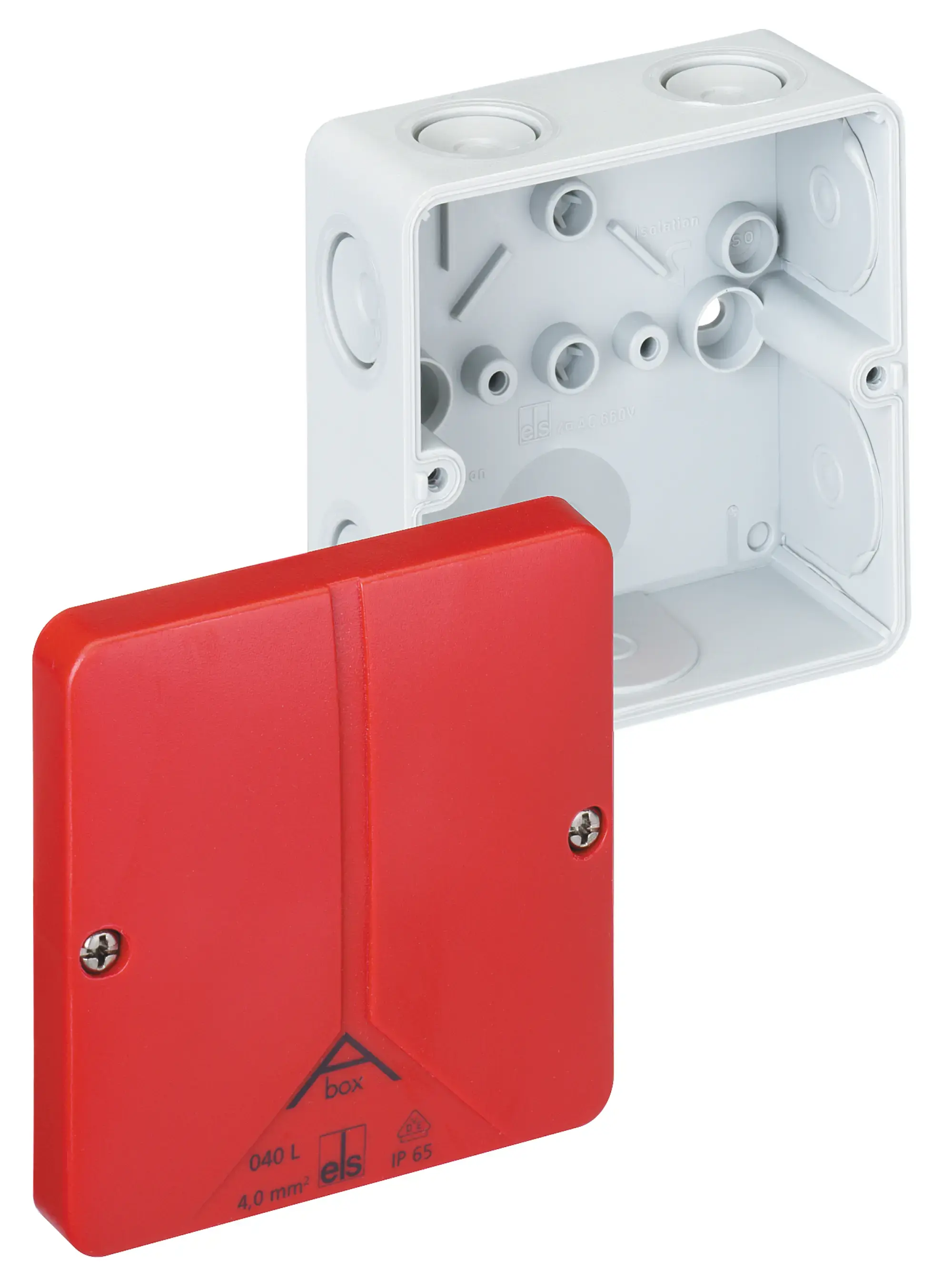 Spelsberg 49070401 Junction box, Type of protection IP65, max. 4², Impact strength IK08, Protection class II, Ui 690V AC, DLG, DNV, VDE, Halogen free (img_001)