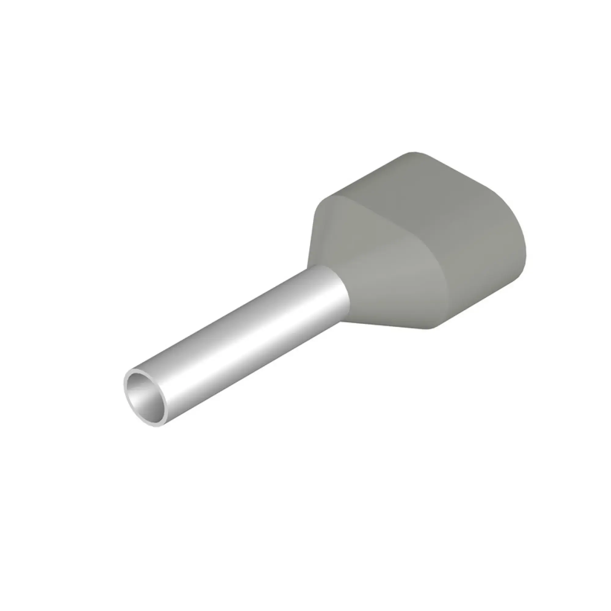Weidmüller 9018520000 Wire end ferrule, Twin wire-end ferrule, 0.75 mm², Stripping length: 11 mm, grey (img_001)
