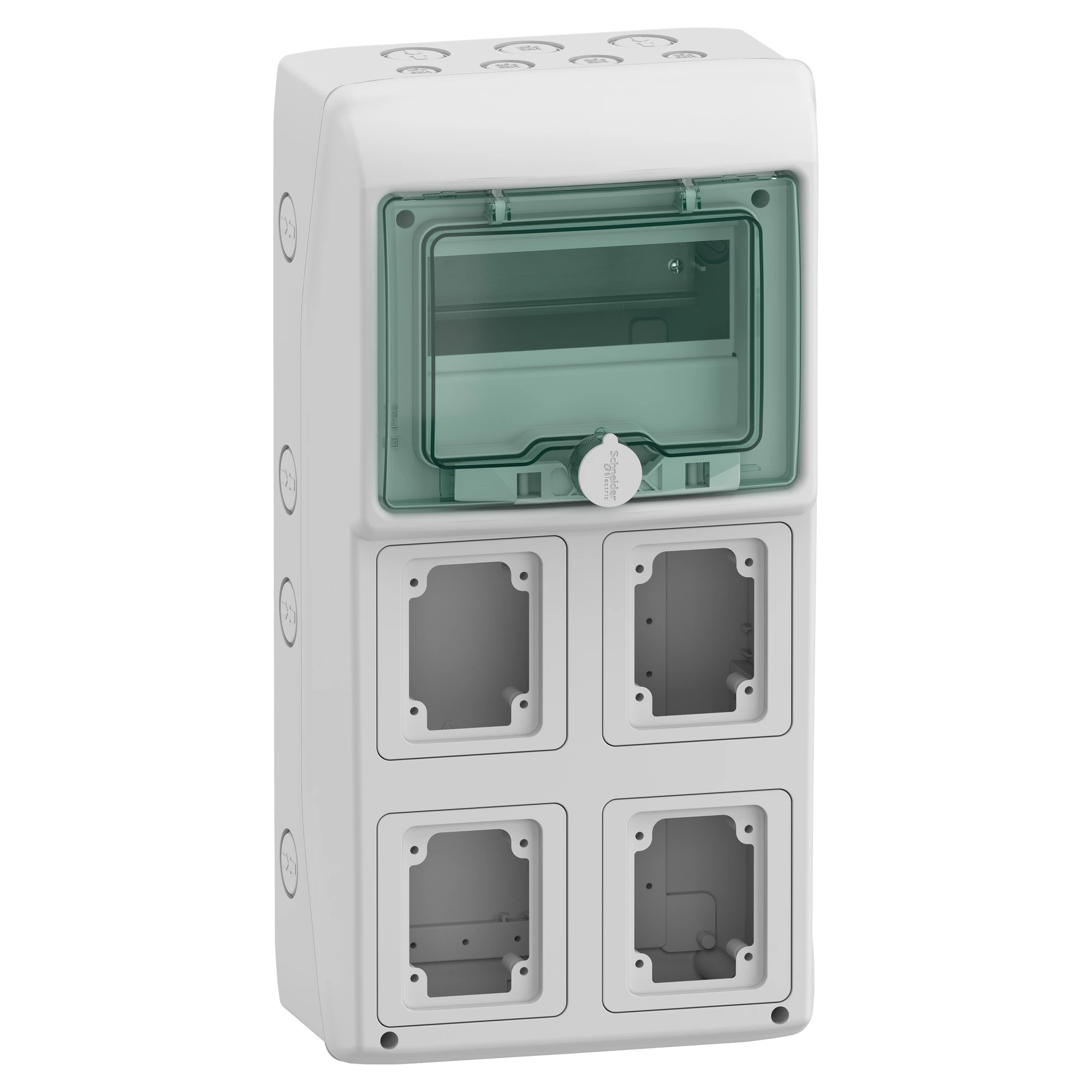 Schneider Electric 13179 Kaedra-Gehäuse - für Steckdosen - 236 x 460 mm - 8 Module - 4 Öffnungen (img_001) Schneider Electric 13179 Kaedra-Gehäuse - für Steckdosen - 236 x 460 mm - 8 Module - 4 Öffnungen (img_001)