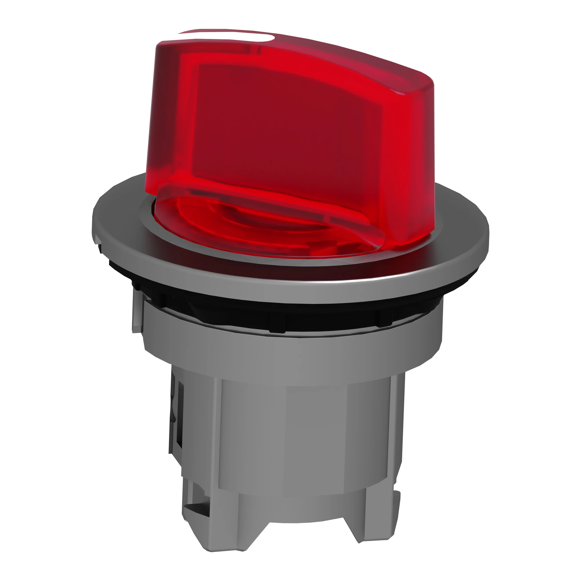 Schneider Electric ZB4FK1243 Illuminated selector switch, front element, Harmony XB4F, metal, 30mm, red, for universal LED, 2 positions, latching (img_005)