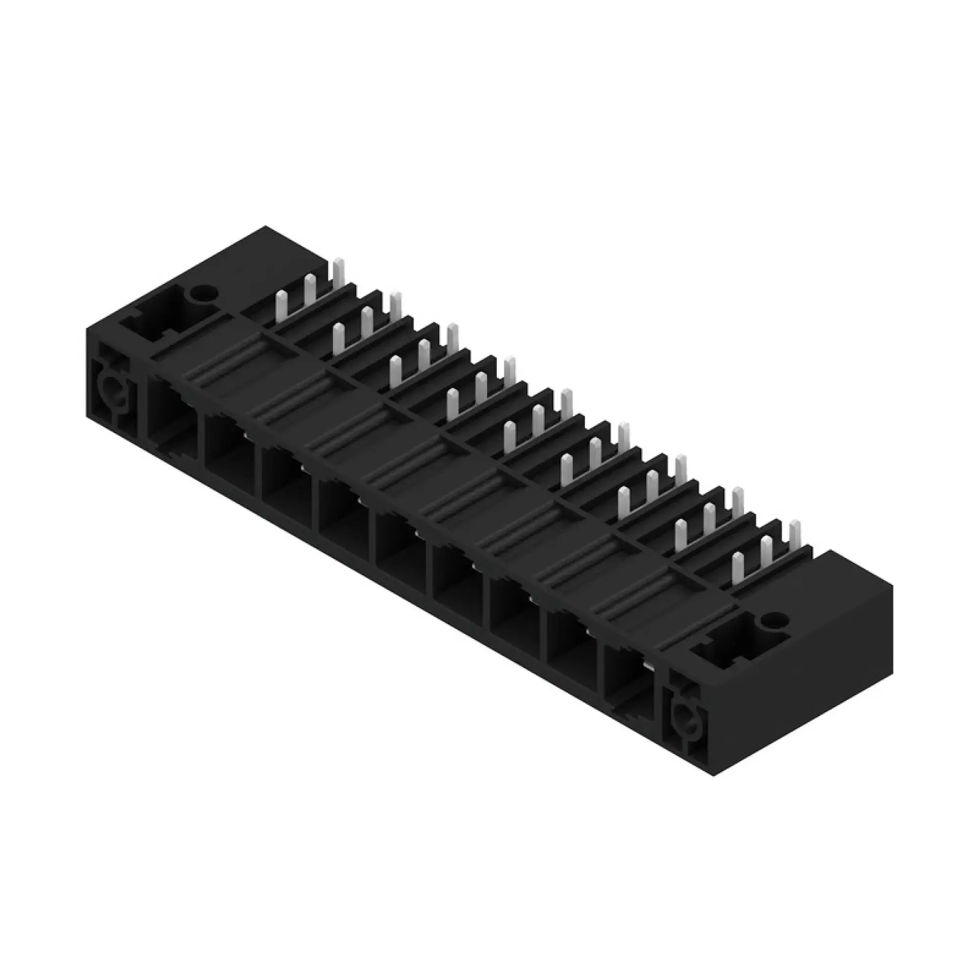 Weidmüller 1813800000 PCB connector (board connection), 1000 V, 78.3 A, Pitch in mm: 10.16, Number of poles: 9, THT solder connection, Box (img_001)