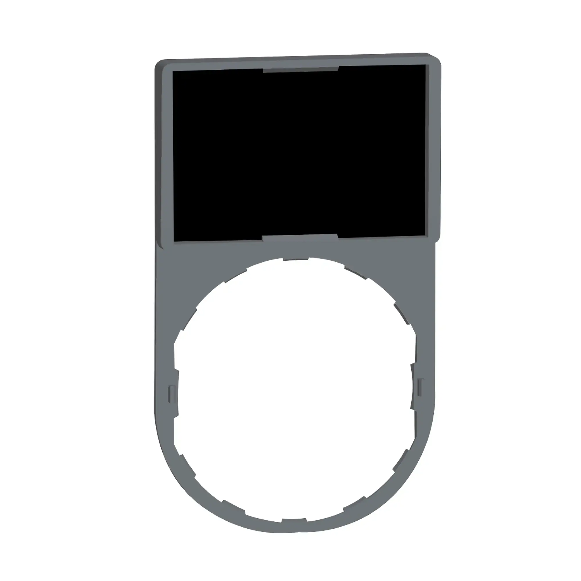 Schneider Electric ZBY61CUST01 Label holder, plastic, for Harmony 22mm, customizable via configurator (img_002)