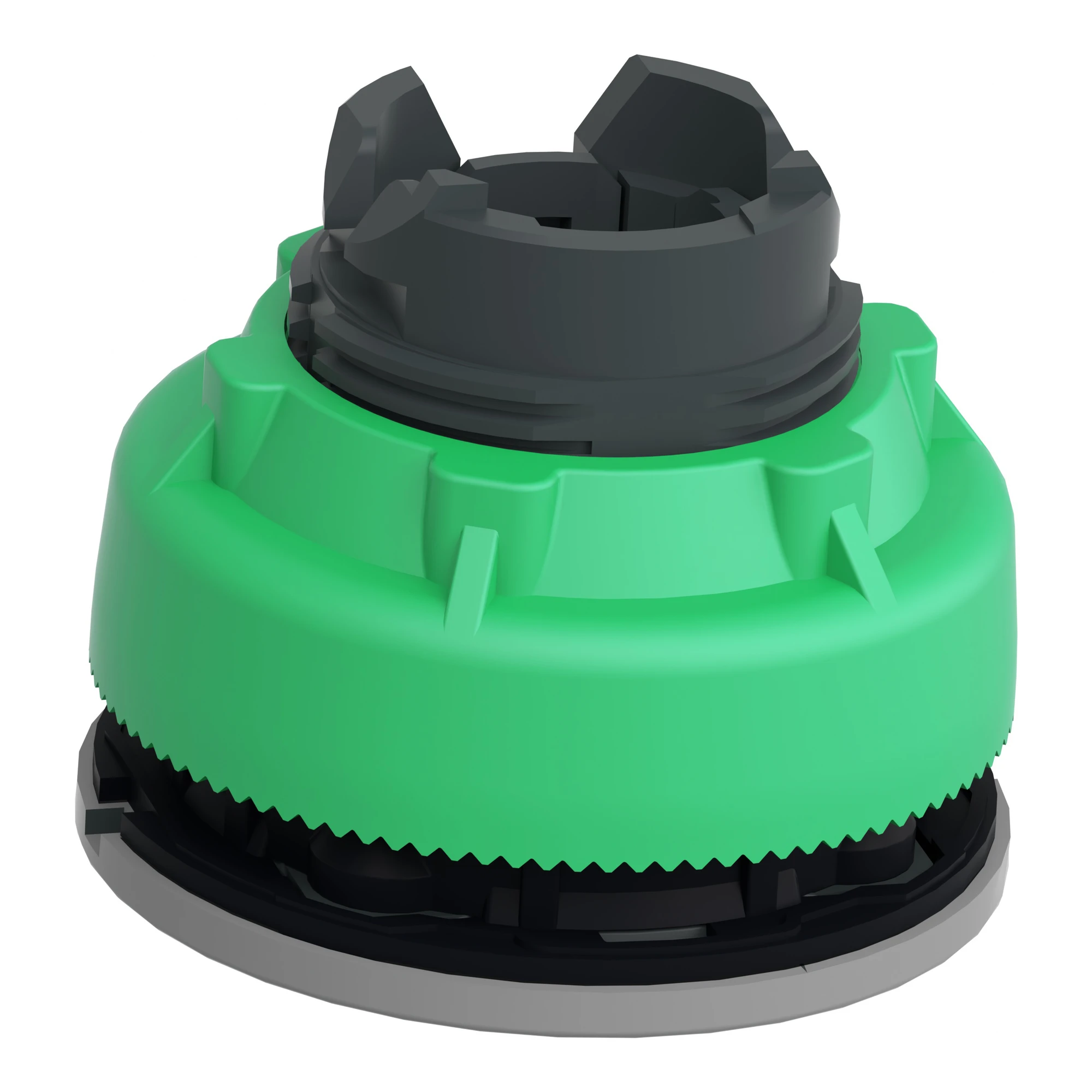 Schneider Electric ZB5FH033C0 Illuminated Pushbutton, Front Element, Harmony XB5F, Plastic, 30mm, Green, Unlabelled, for Universal LED, Latching (img_008) Schneider Electric ZB5FH033C0 Illuminated Pushbutton, Front Element, Harmony XB5F, Plastic, 30mm, Green, Unlabelled, for Universal LED, Latching (img_008)