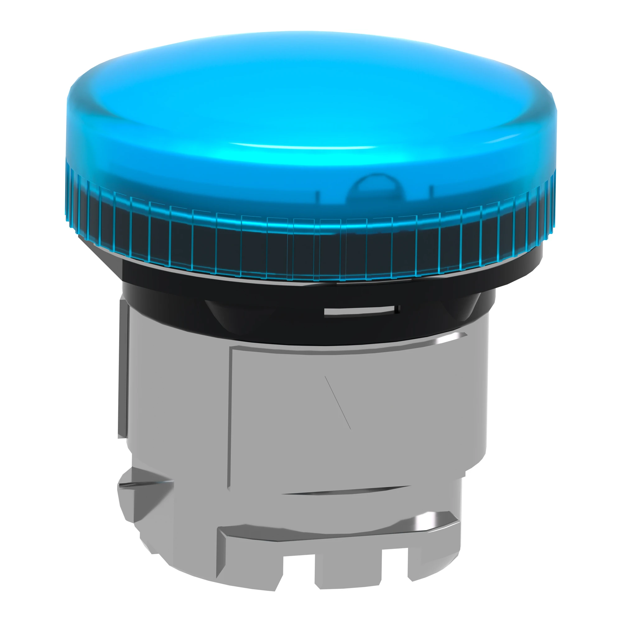 Schneider Electric ZB4BV06 Pilot light, front element, Harmony XB4, metal, 22mm, blue, for incandescent lamp BA9s, smooth dome (img_004)