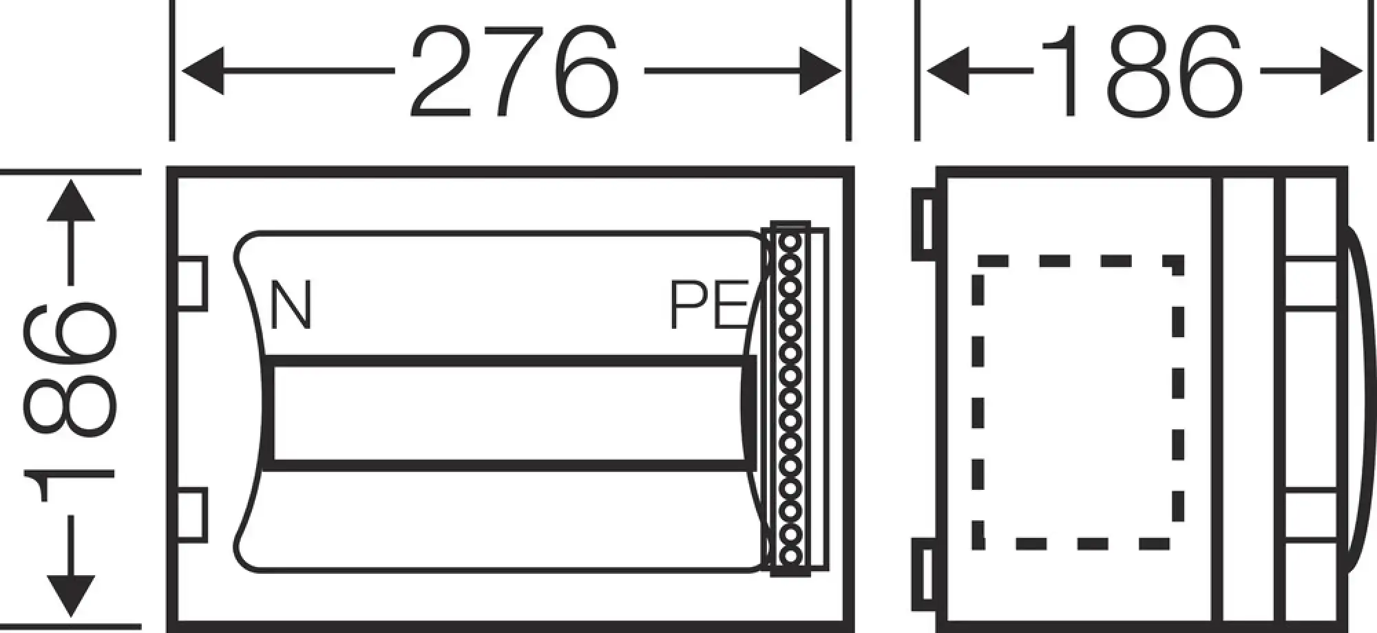 Hensel 68000157 ENYSTAR-Automatengehäuse 9 Teilungseinheiten FP 1108 (img_003)