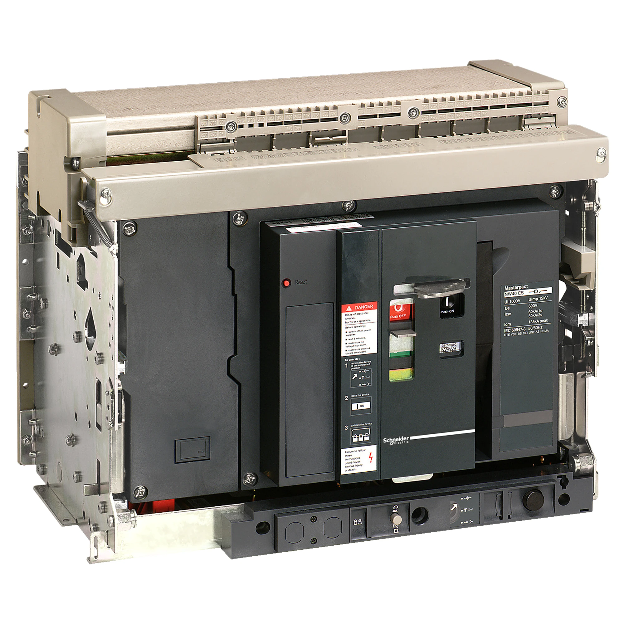 Schneider Electric 48431 Earth leakage circuit breaker 4-pole with lower grounded terminals (img_001)