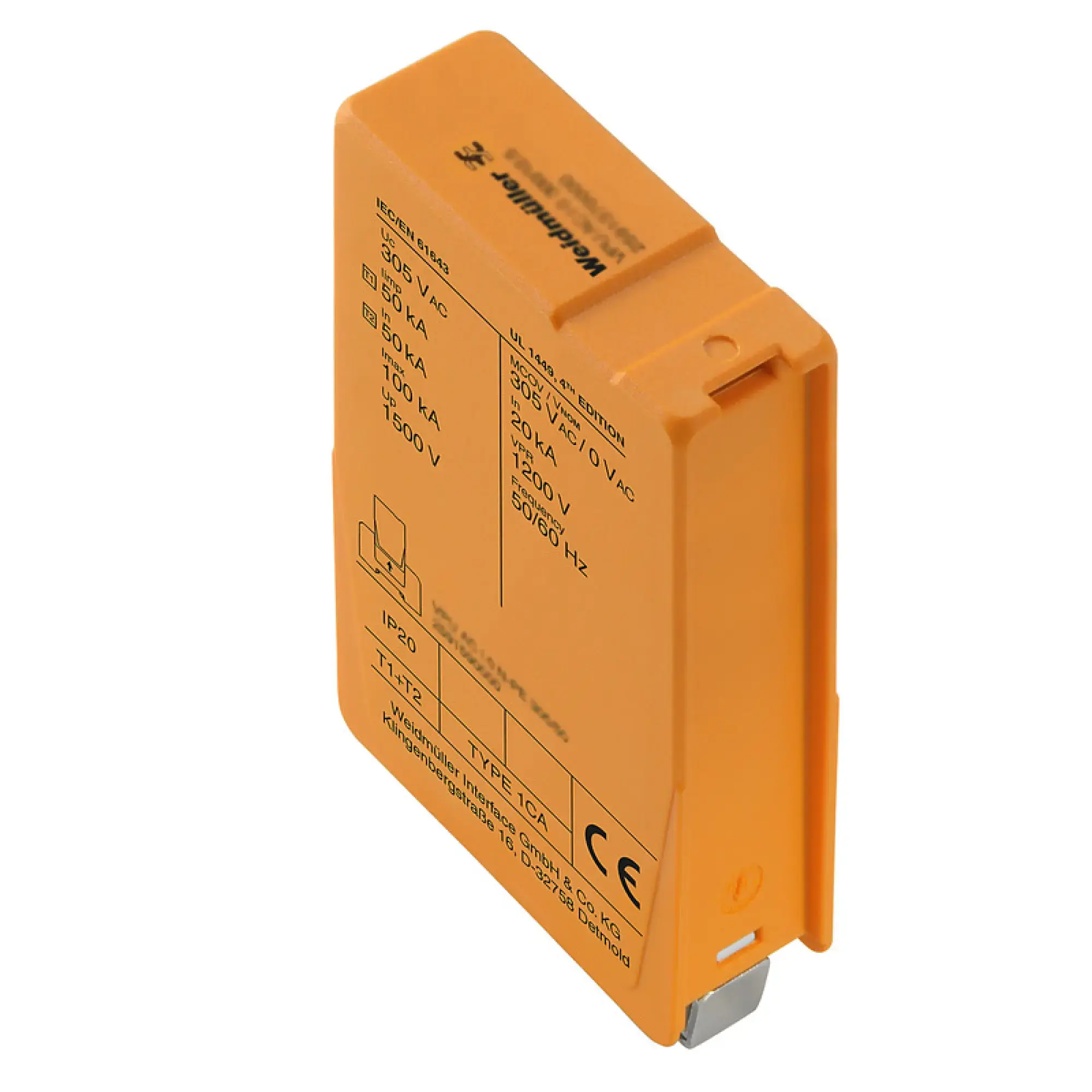 Weidmüller 2855250000 Surge voltage arrester (power supply systems), Surge protection, Type I, Low voltage network: IT without N, AC, 550 V (img_001) Weidmüller 2855250000 Surge voltage arrester (power supply systems), Surge protection, Type I, Low voltage network: IT without N, AC, 550 V (img_001)